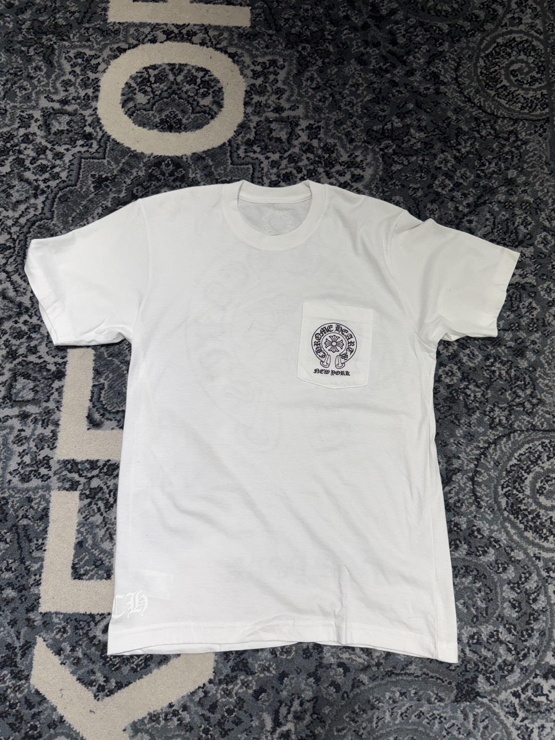 Chrome Hearts 2026 Newest City Limited Edition New York White and Black Short-Sleeve T-Shirt
