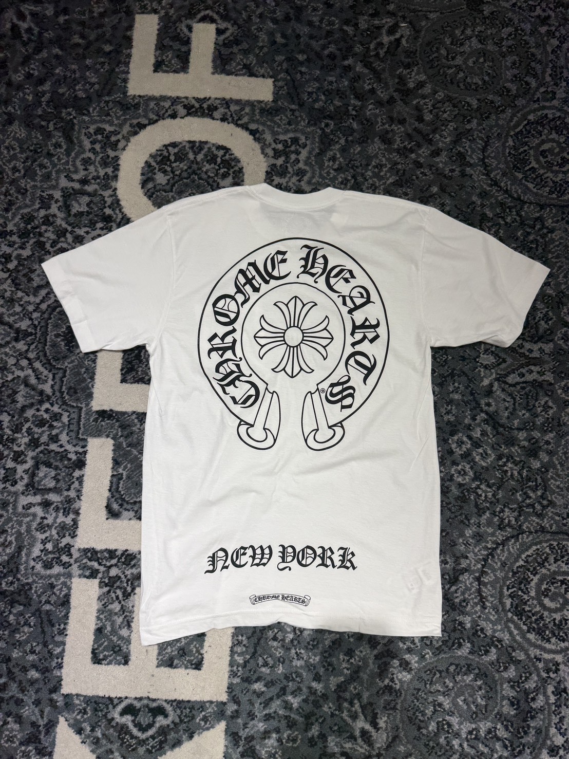 Chrome Hearts 2026 Newest City Limited Edition New York White and Black Short-Sleeve T-Shirt