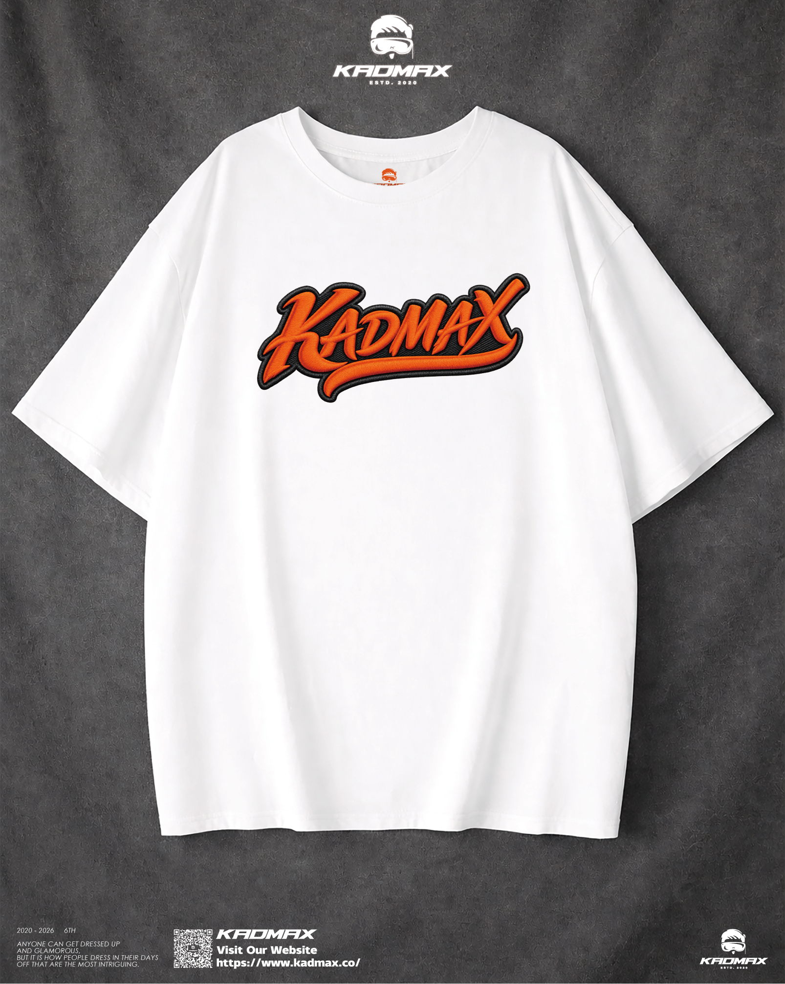 KADMAX大尺碼-不是電繡短袖TEE〈KMSS2633〉