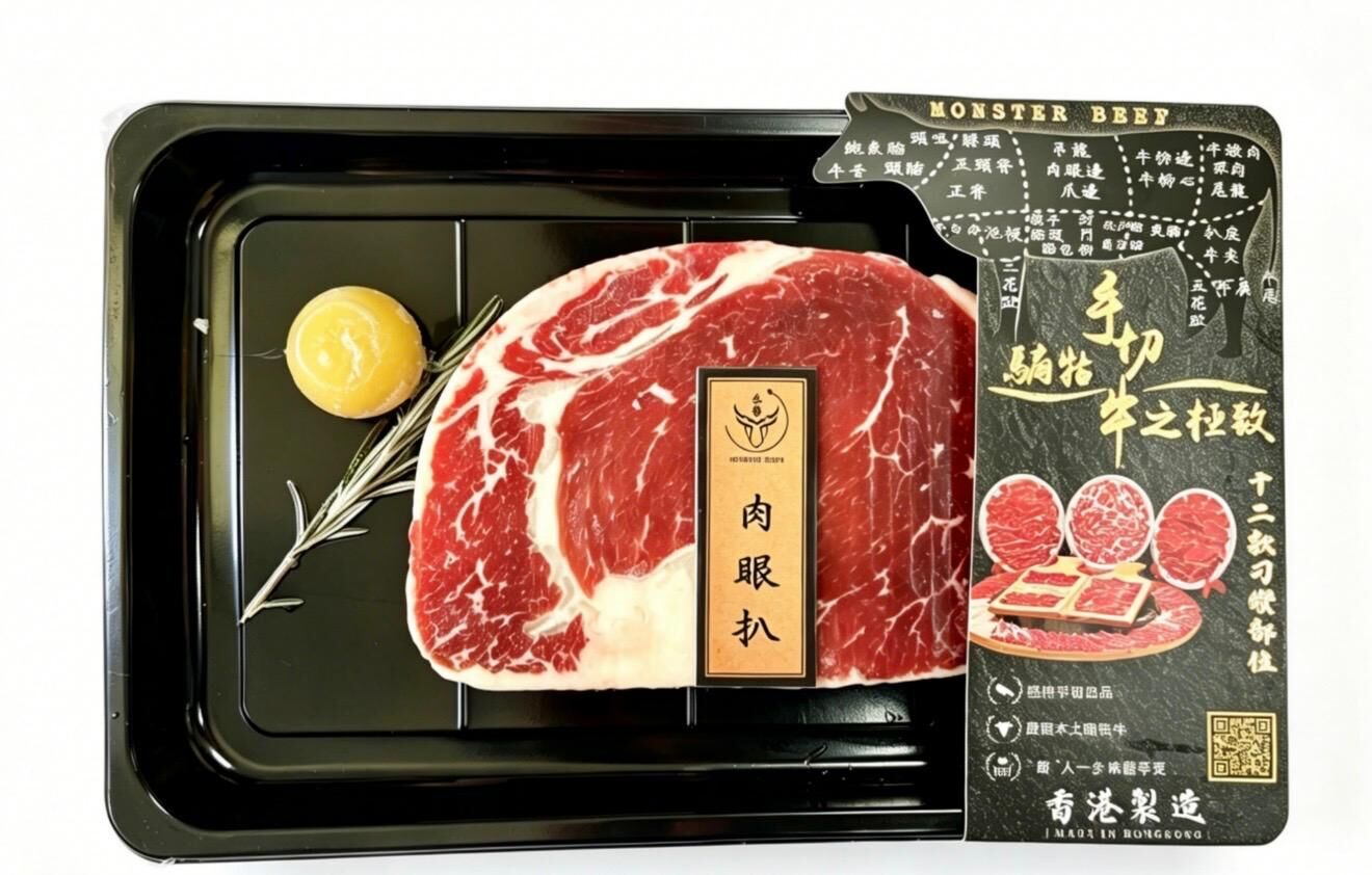 騸牯手切肉眼扒250g~198L
