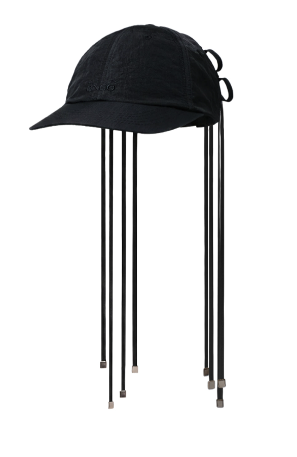Ongo  Quad Ribbon Knot Cap - MIDNIGHT (Black)