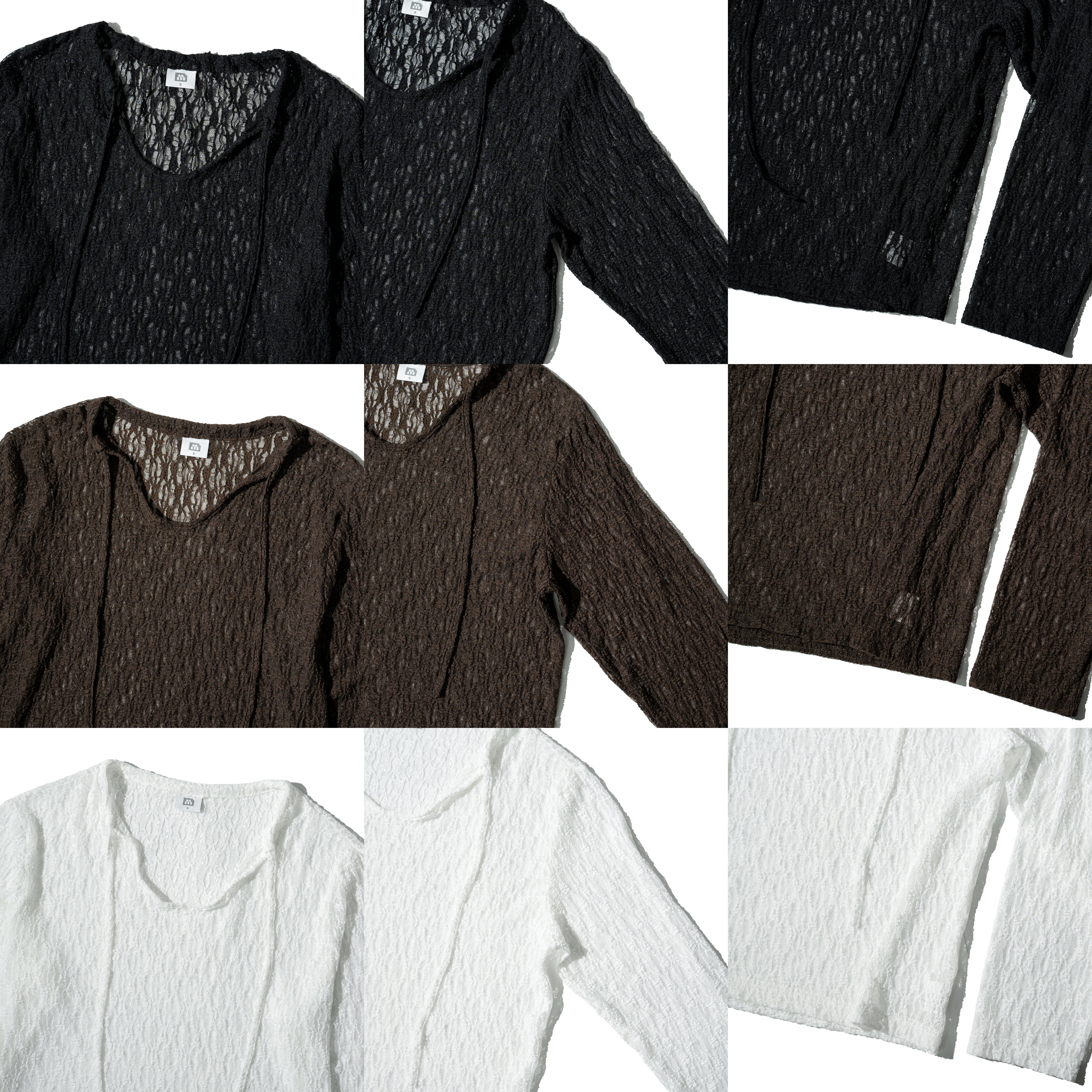 MIAO Lace Straps LS Top 綁帶 蕾絲長袖上衣 [M-LT2]