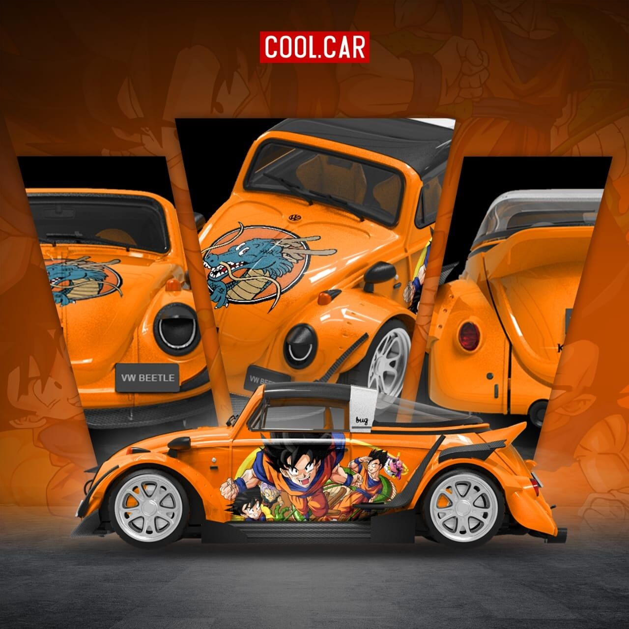 預訂:1/64 Cool Car RWB Beetle Targa Dragon Ball (CC646235 )