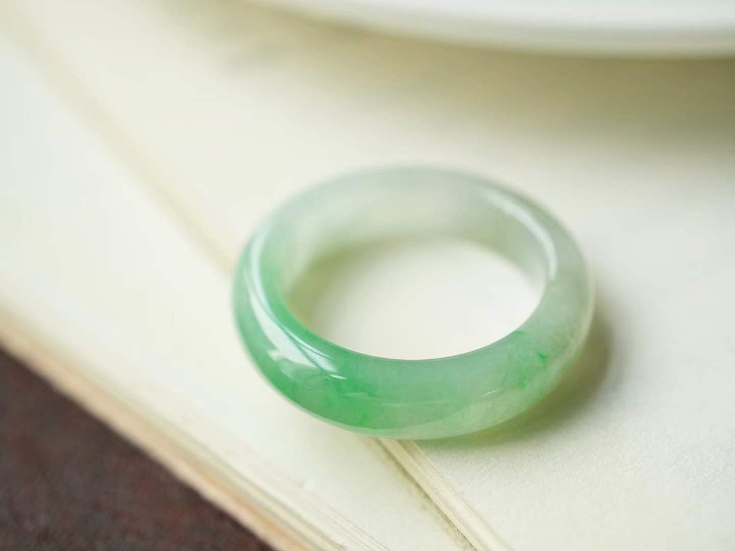翡翠冰陽綠指環 (圈口 17號),天然翡翠A玉, 緬甸玉, Jade, Jadeite