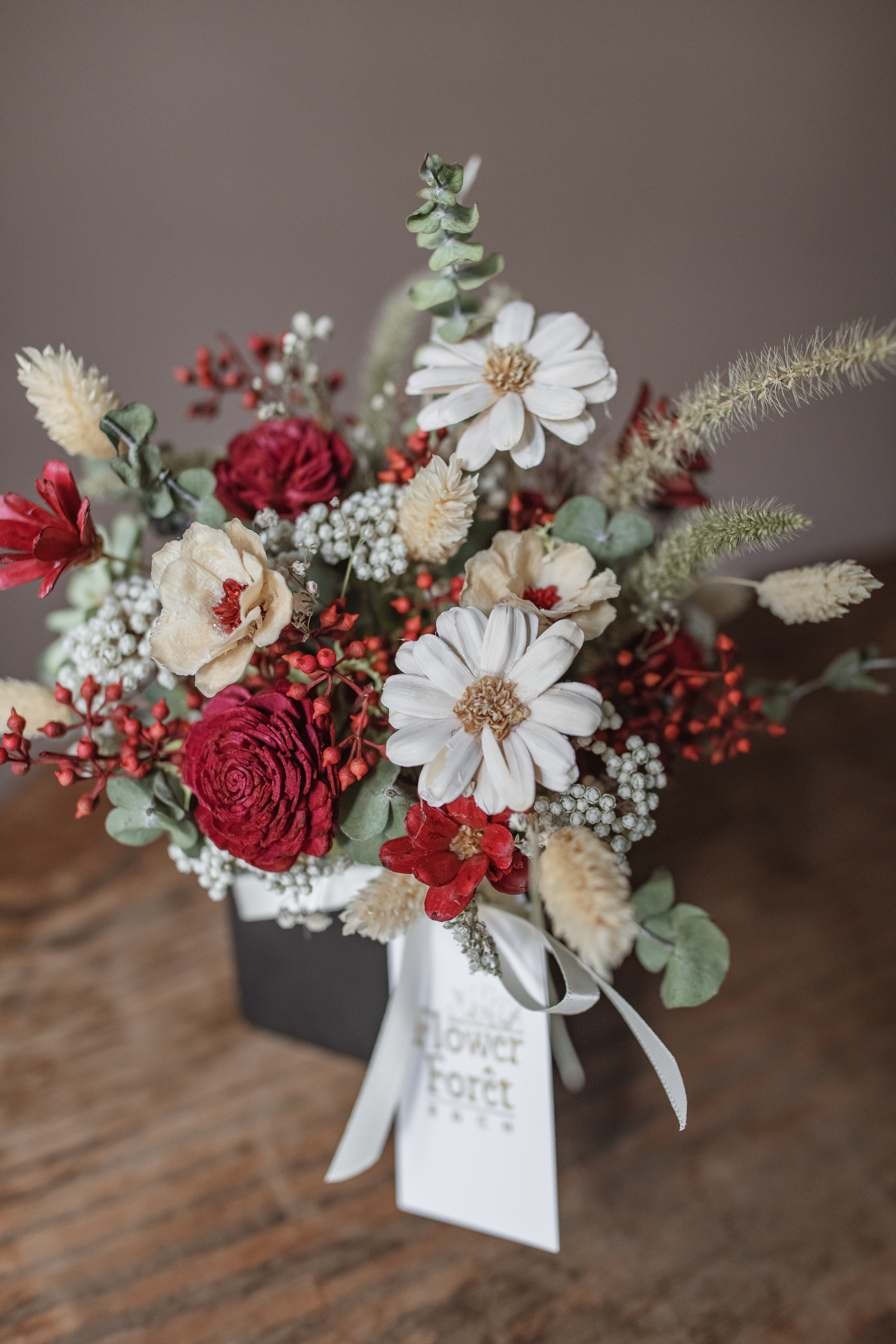 Fiery Tenderness Table Floral