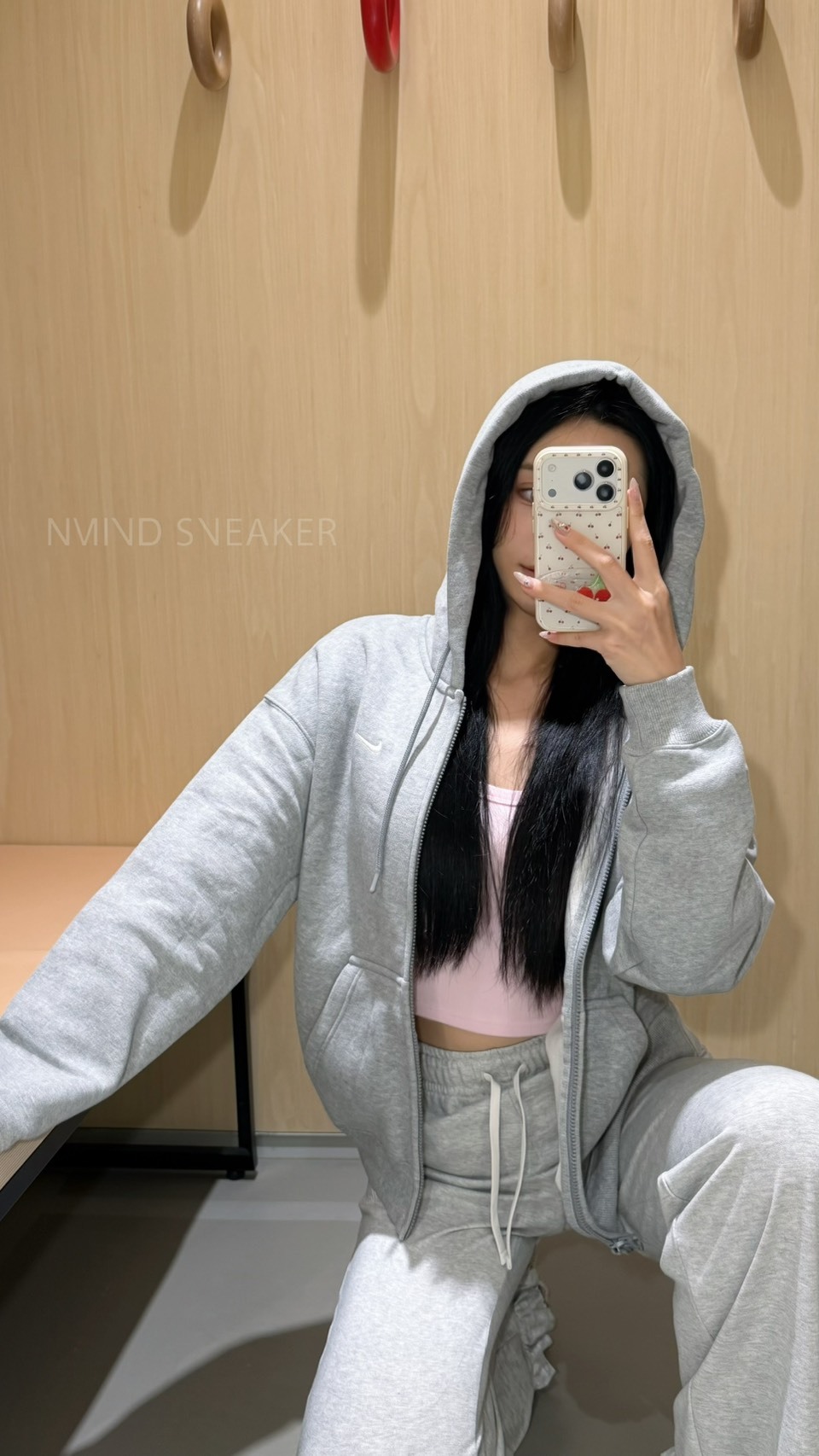 【Karina同款】NIKE雙拉鍊連帽拉鍊外套