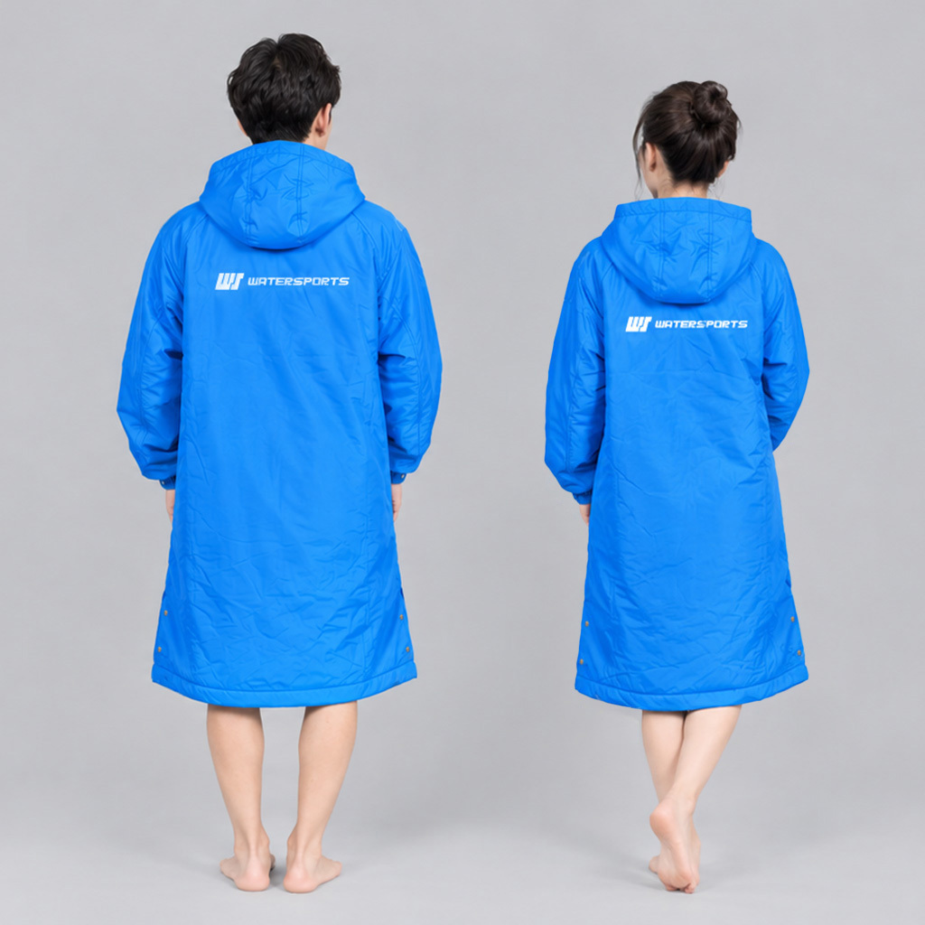 Unisex Plain Triple Layer Swim Parka - Blue
