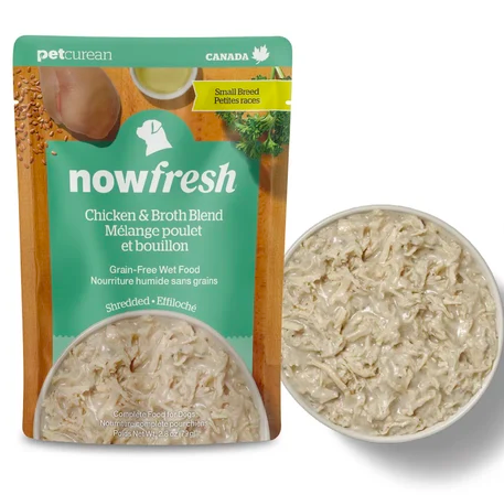 Now Fresh 小型犬無穀物濕糧 - 雞肉肉絲湯包 (2.8oz X 24件)