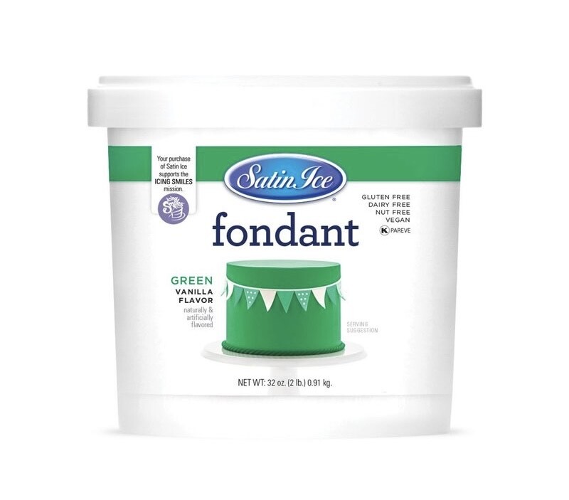 Satin Ice Fondant Green 2lb