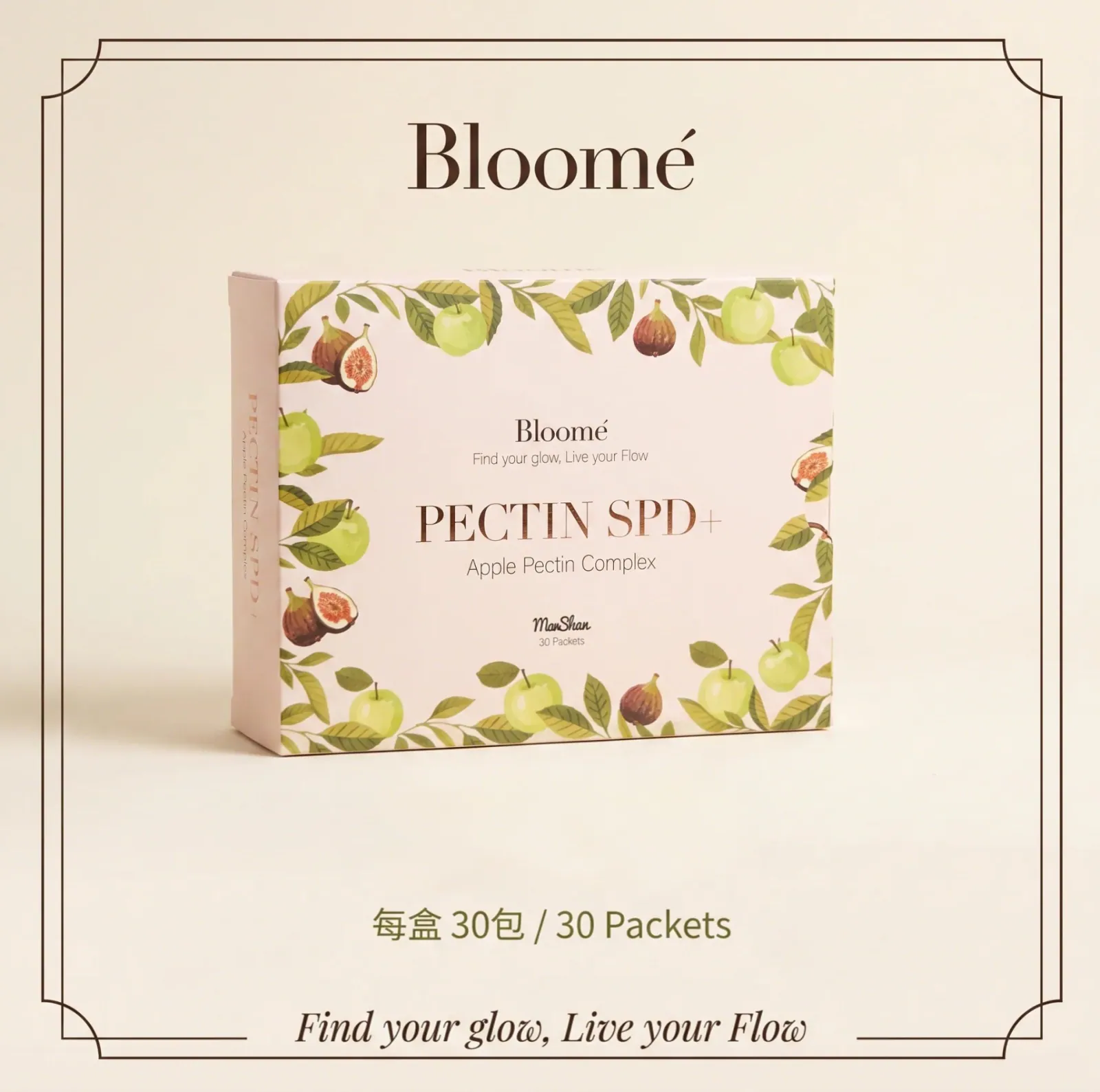 0921FC08-FOCI-HP-Bloomé Pectin SPD+ 蘋果果膠 30包／盒 [買2送1 平均$792／盒] 或 [買6送4 平均$712.8／盒] (A8)