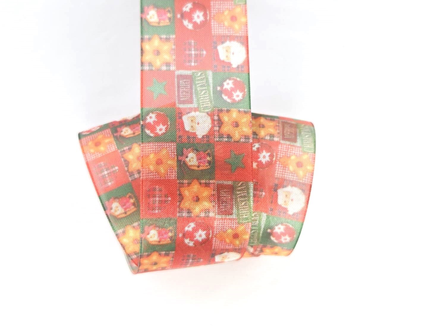 Happy Xmas/Organza/38mm