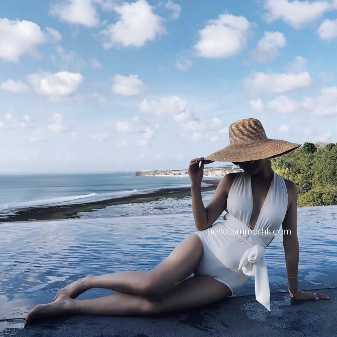 BUS131 Ivory White One Piece Swimwear