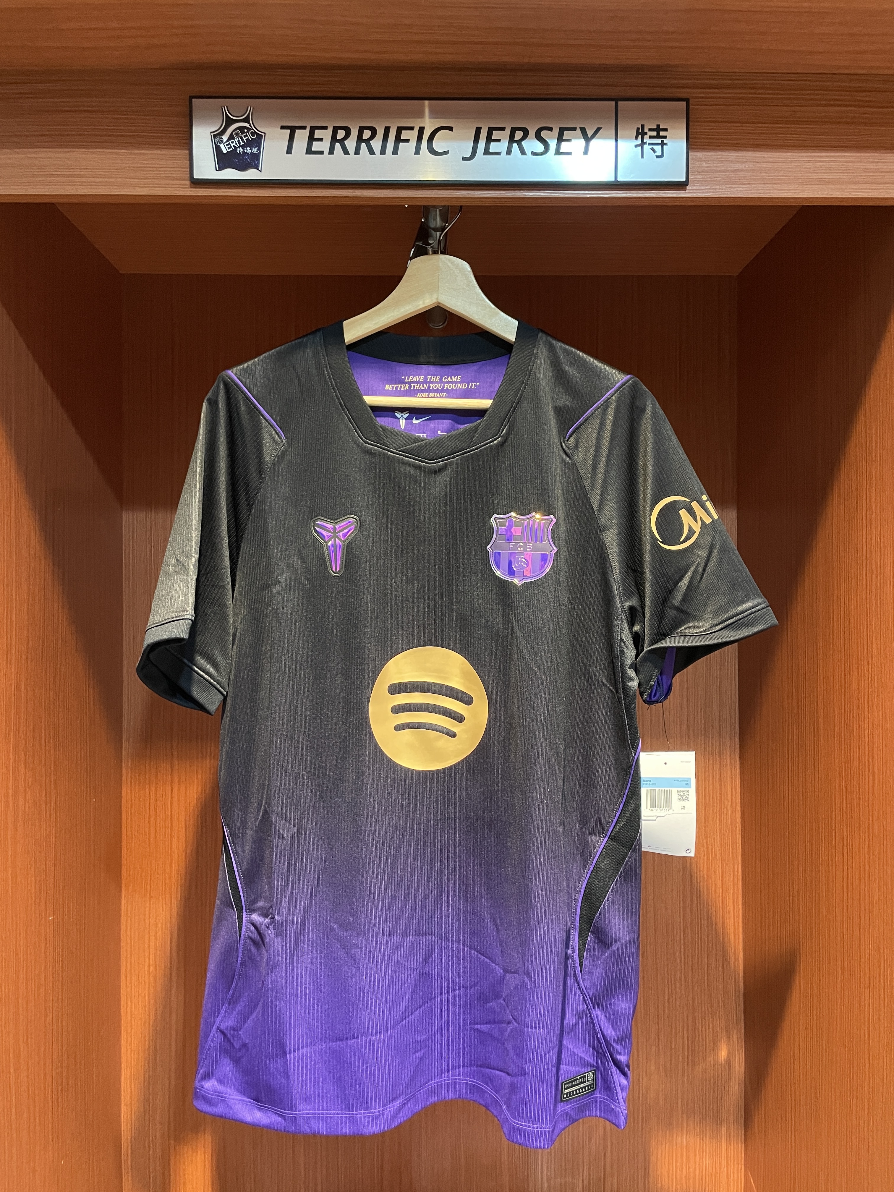 LALIGA足球 Lamine Yamal 巴塞隆納 曼巴 客場紫 26-27 Away Nike Replica Jersey 球迷版 燙印 全新