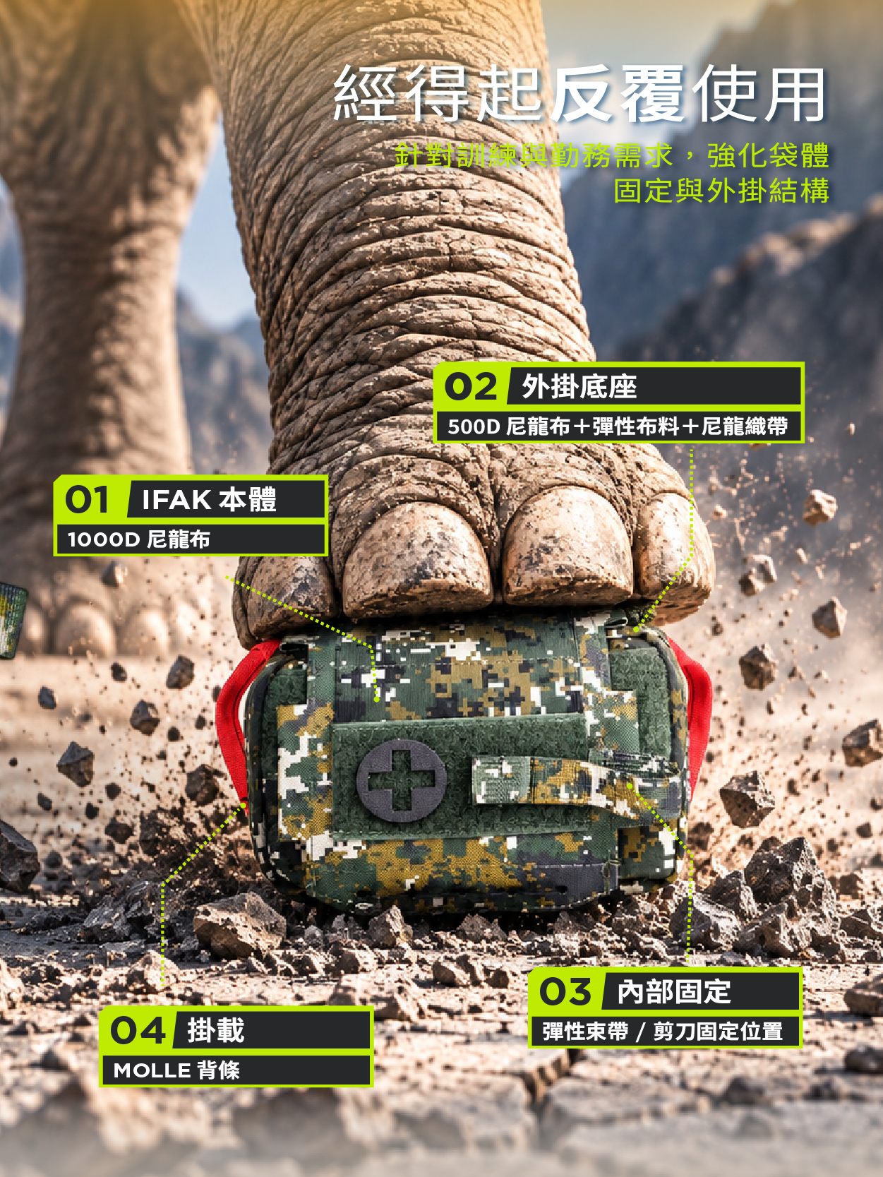 A-TWO 腰掛分離式急救包 IFAK 戰傷急救包首選 民防、國軍、戰術醫療必備