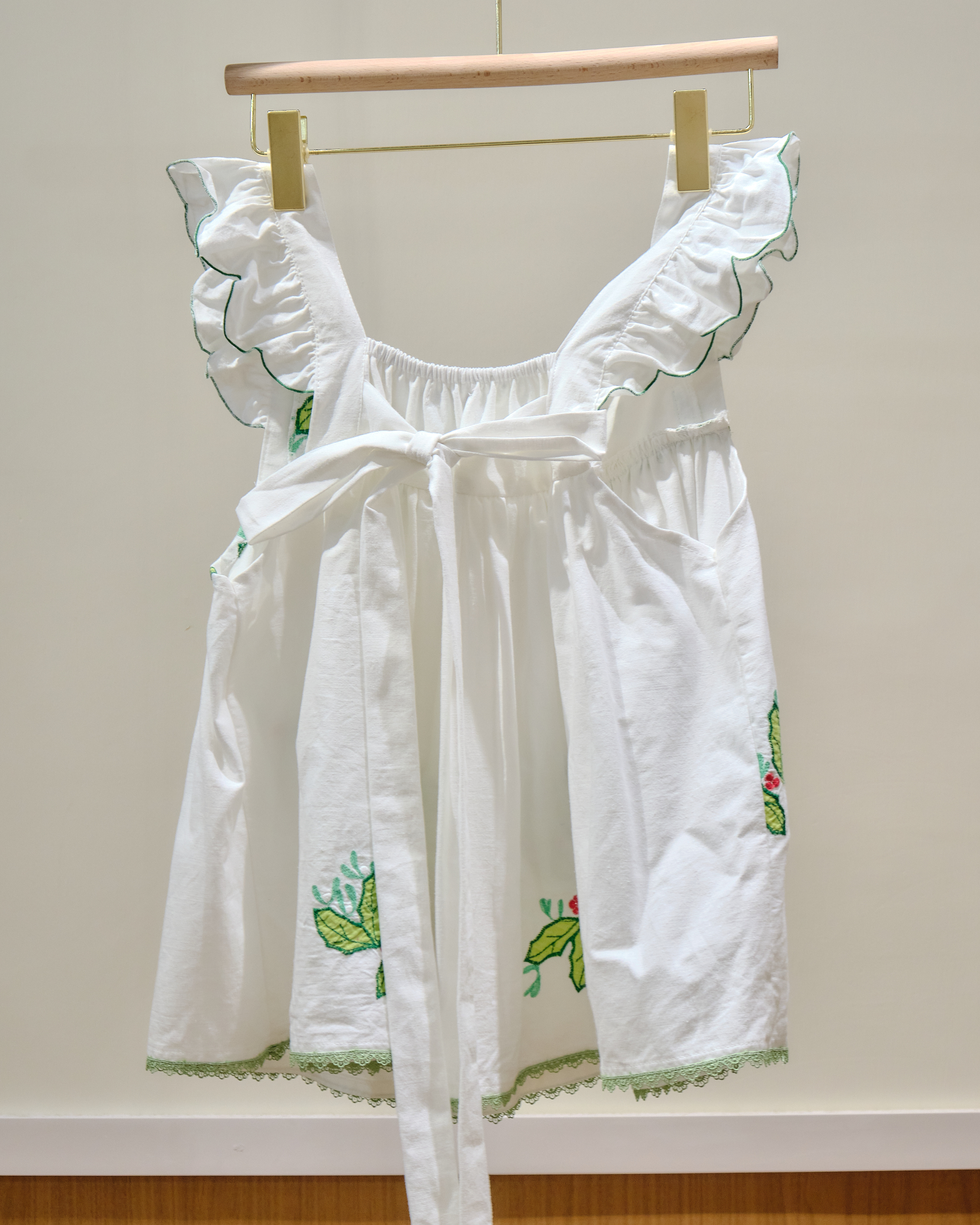 14025 Thai Embroidered Bow-Back Blouse