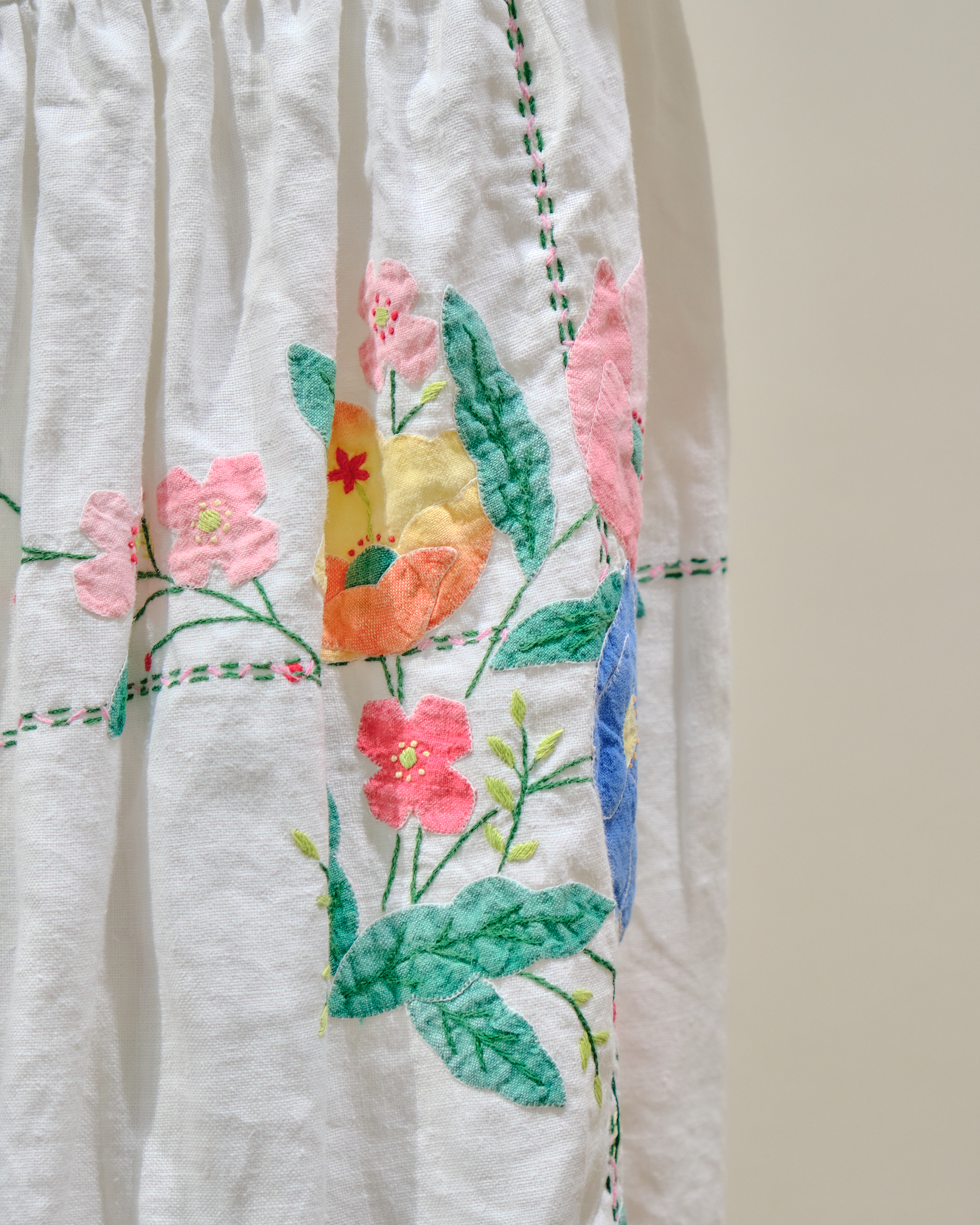 14024 Thai Embroidered Bow-Back Blouse