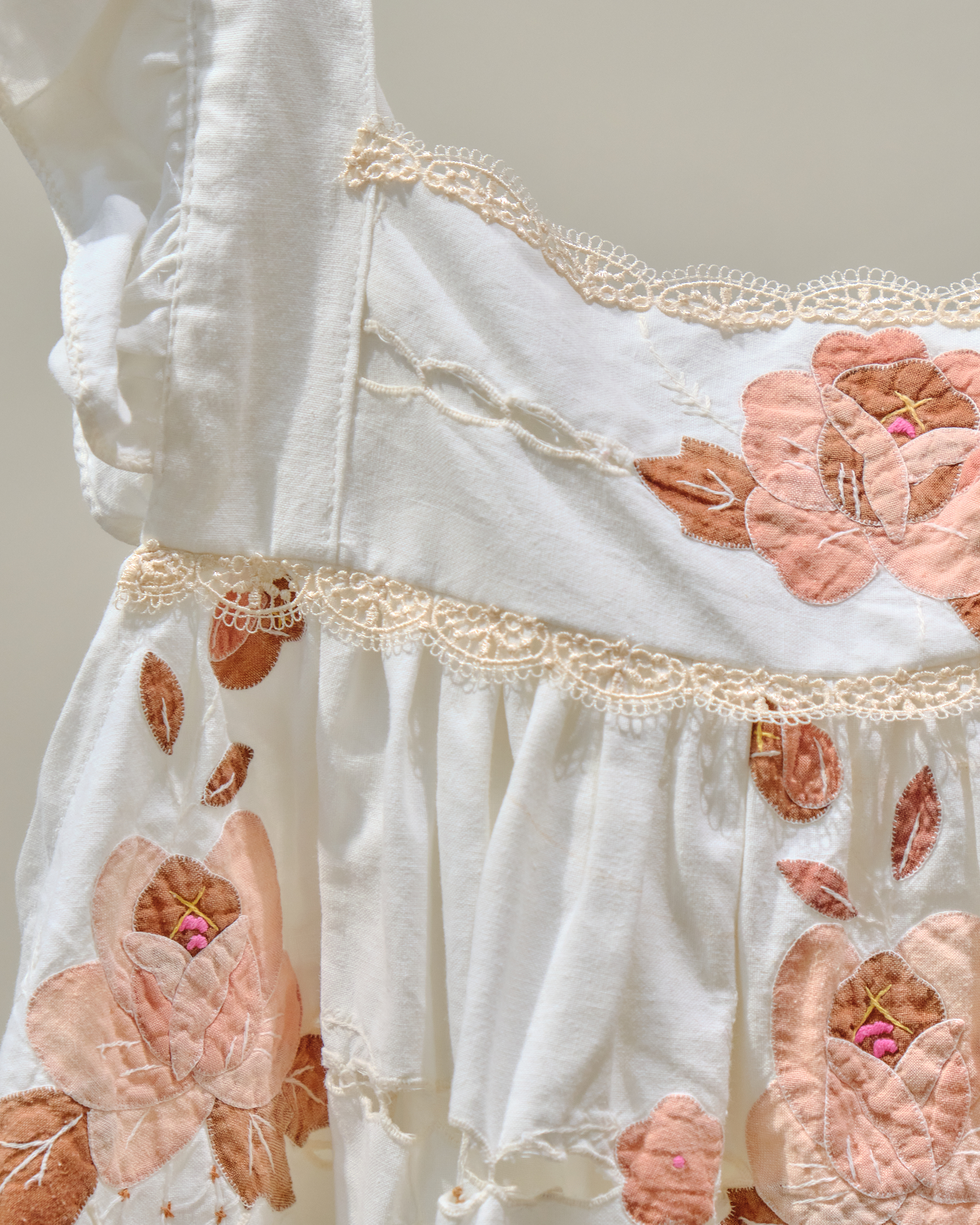 14022 Thai Embroidered Bow-Back Blouse