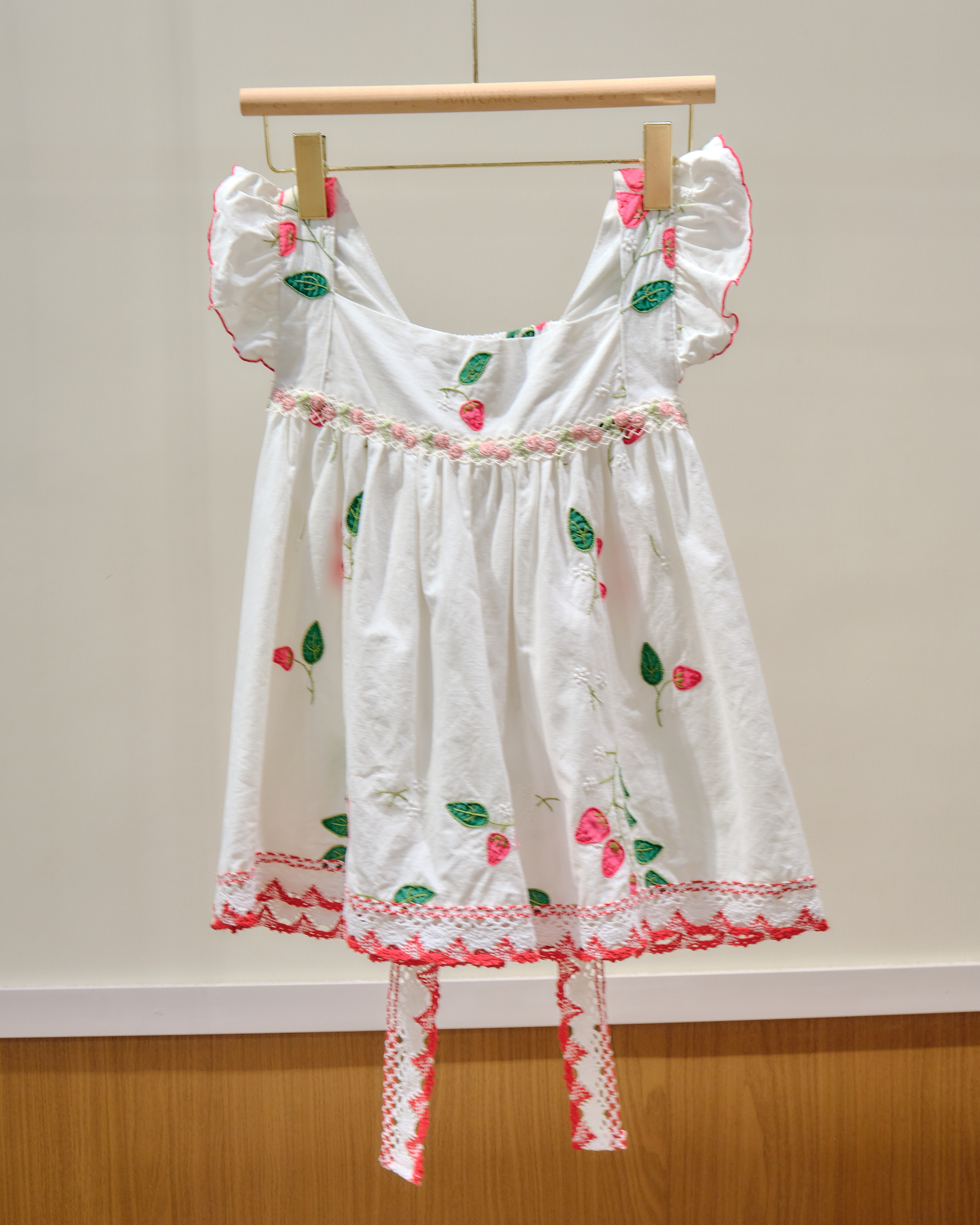 14021 Thai Embroidered Bow-Back Blouse