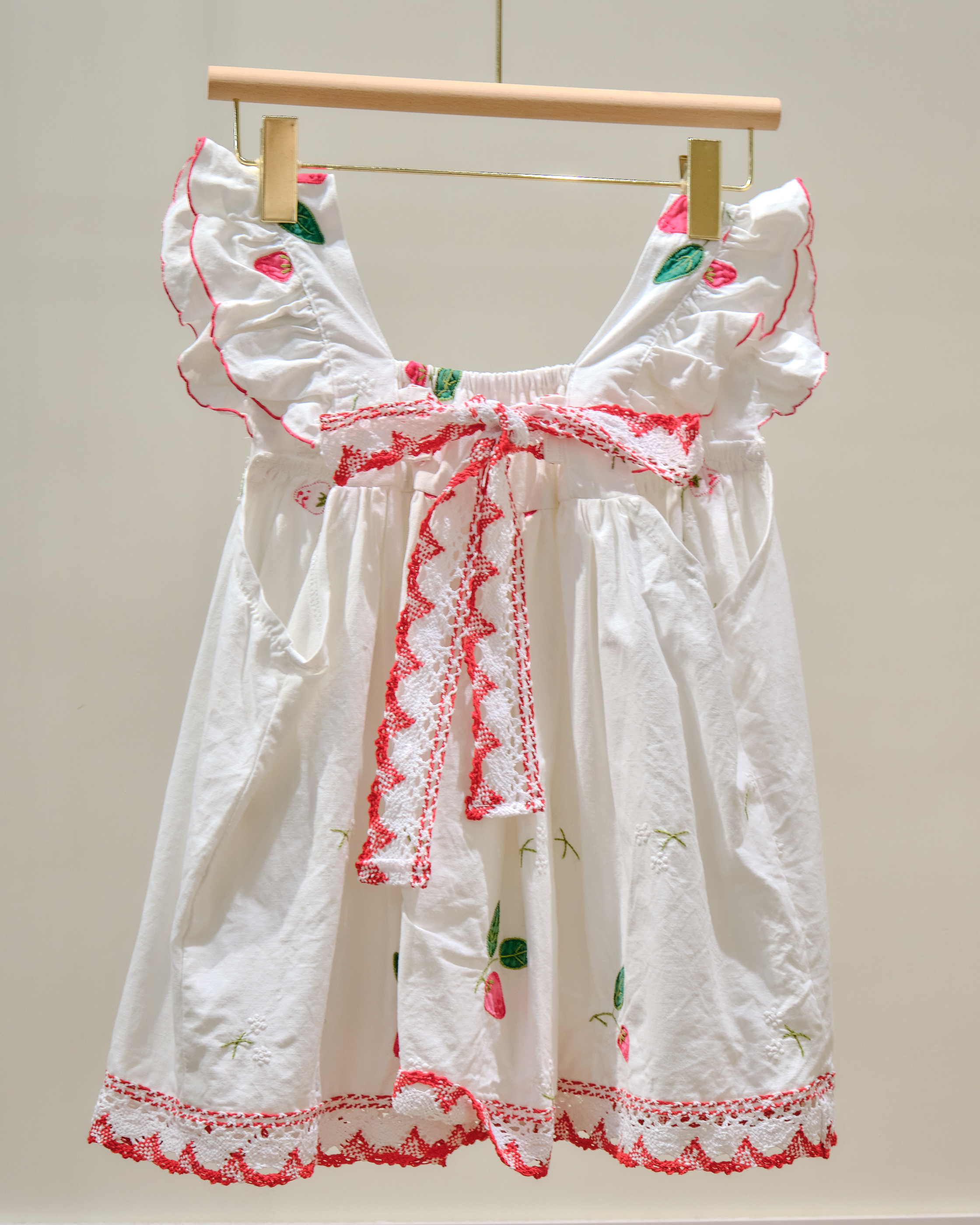 14021 Thai Embroidered Bow-Back Blouse