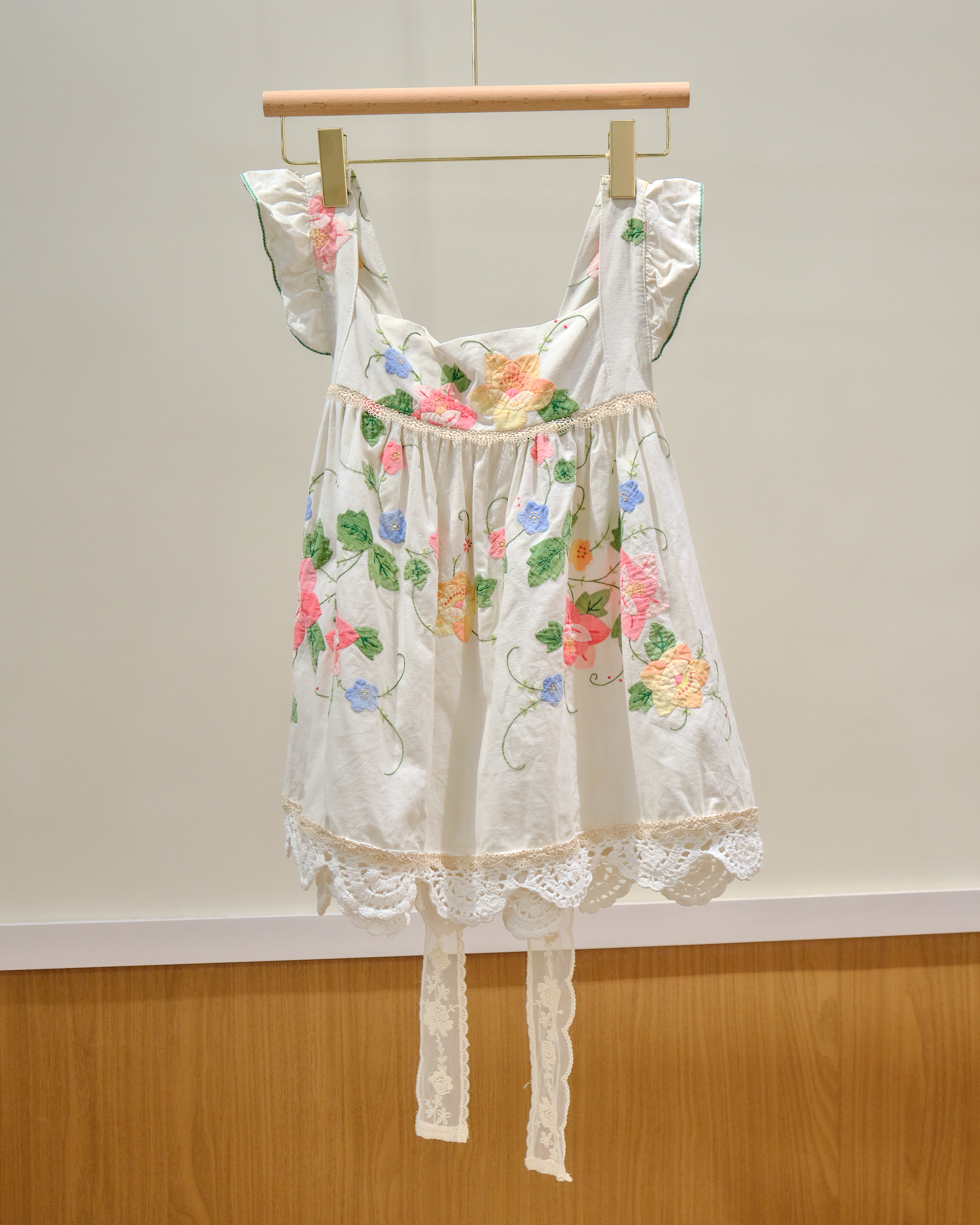 14020 Thai Embroidered Bow-Back Blouse