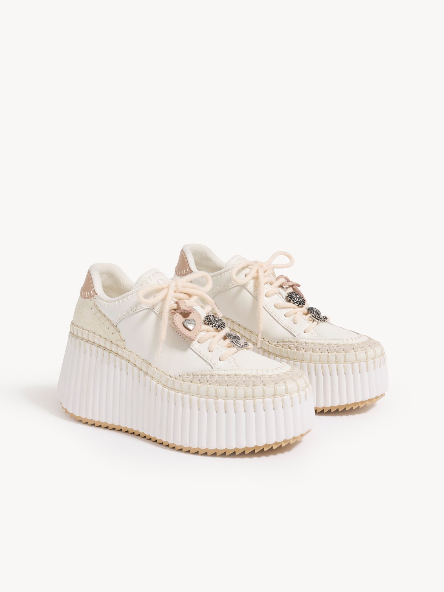1CP0905-066 [CHLOE] Nama 楔形運動鞋 柔和白色 #CH26W02I2J (EU)
