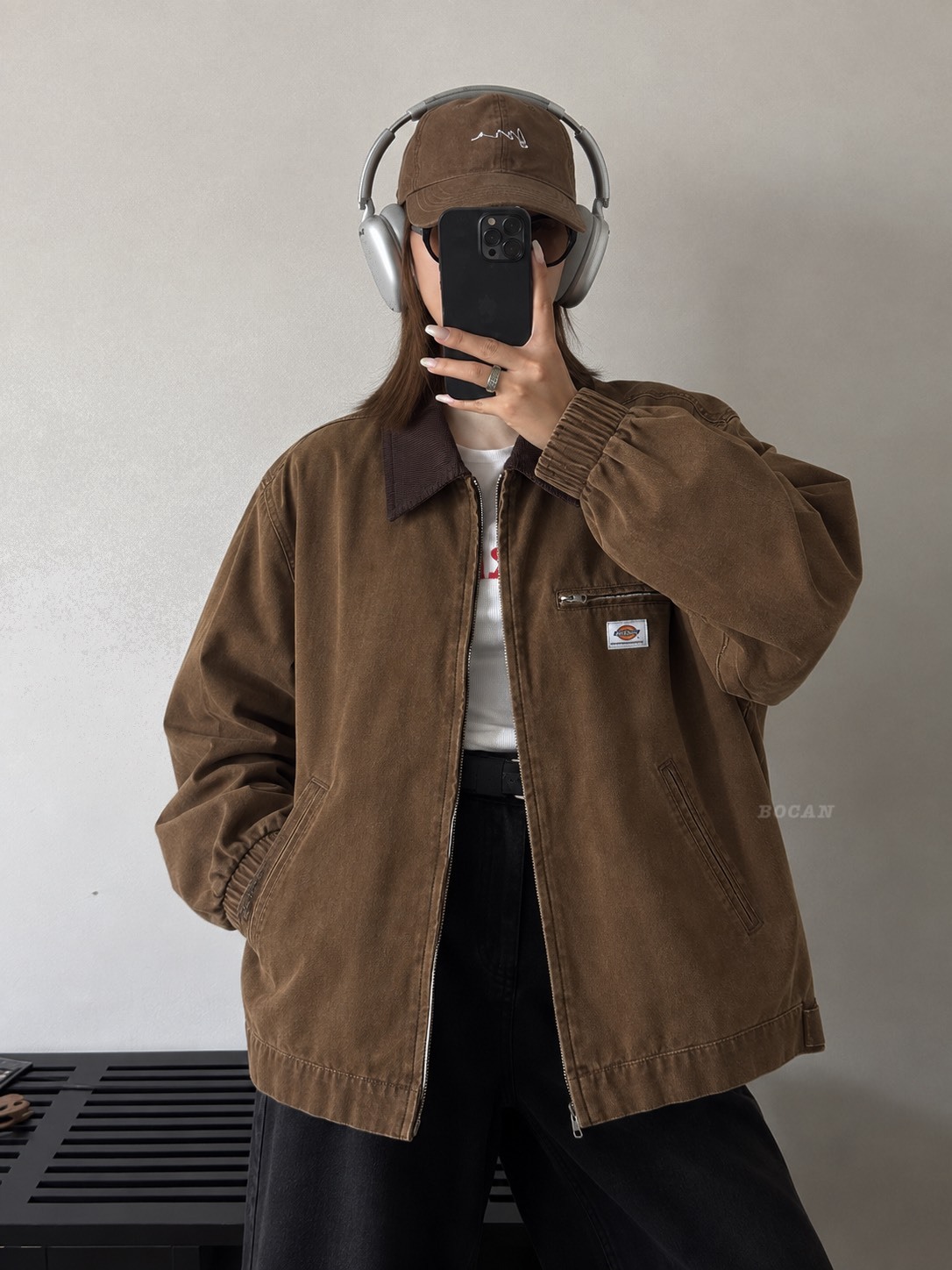 DICKIES 美式復古工裝 巴恩風 翻領 外套 男女同款