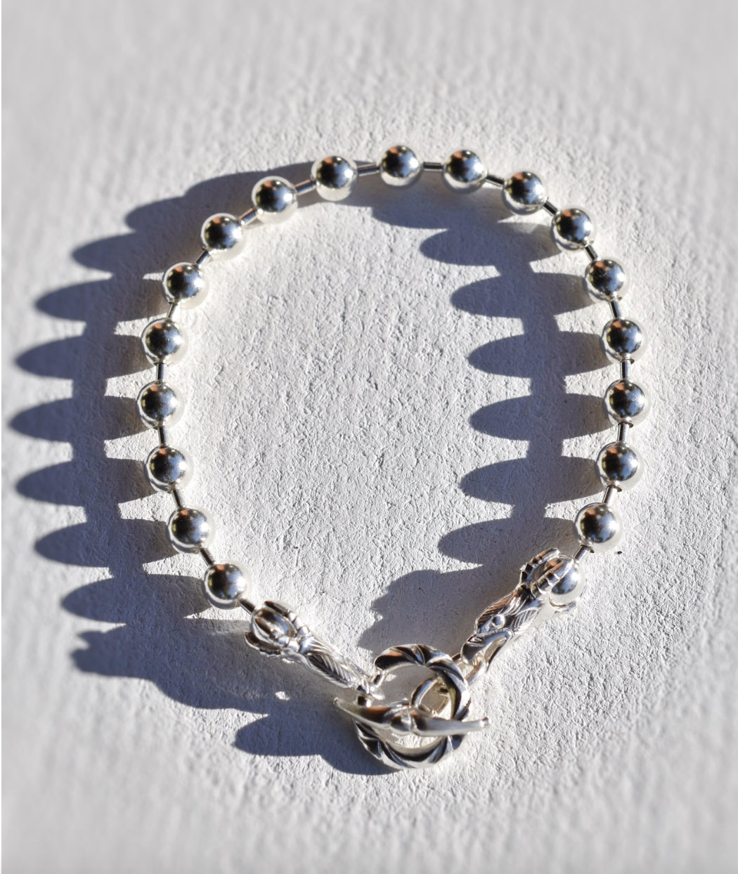 Eagle Face Ball Chain Bracelect