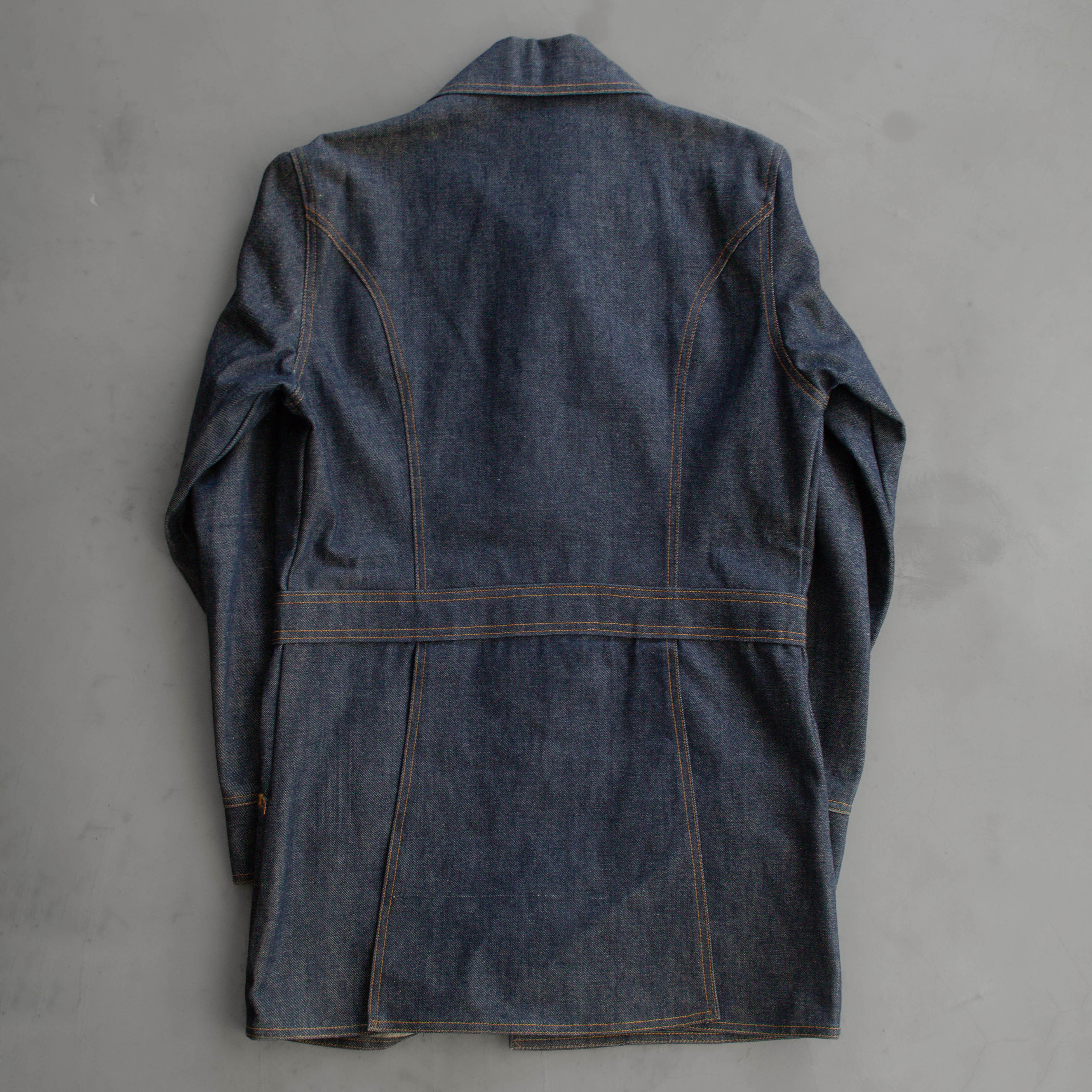 70S LEVIS DENIM SAFARI JACKET 美國製 原色 丹寧 長袖 外套 M