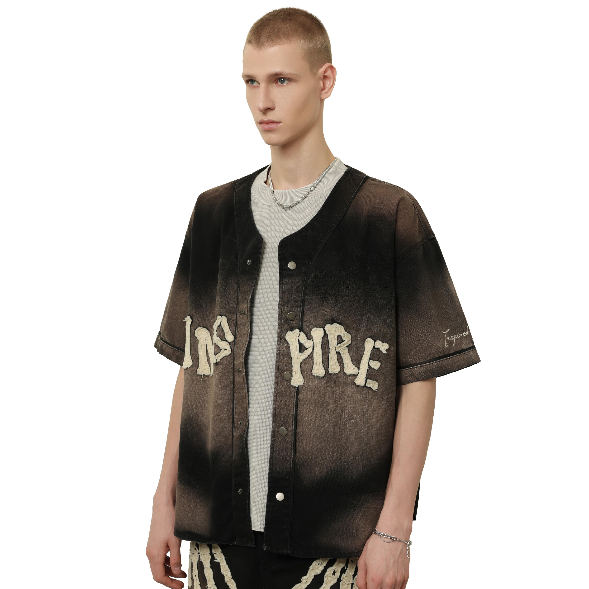 SENSE Bone Applique Baseball Jersey [M26-19]