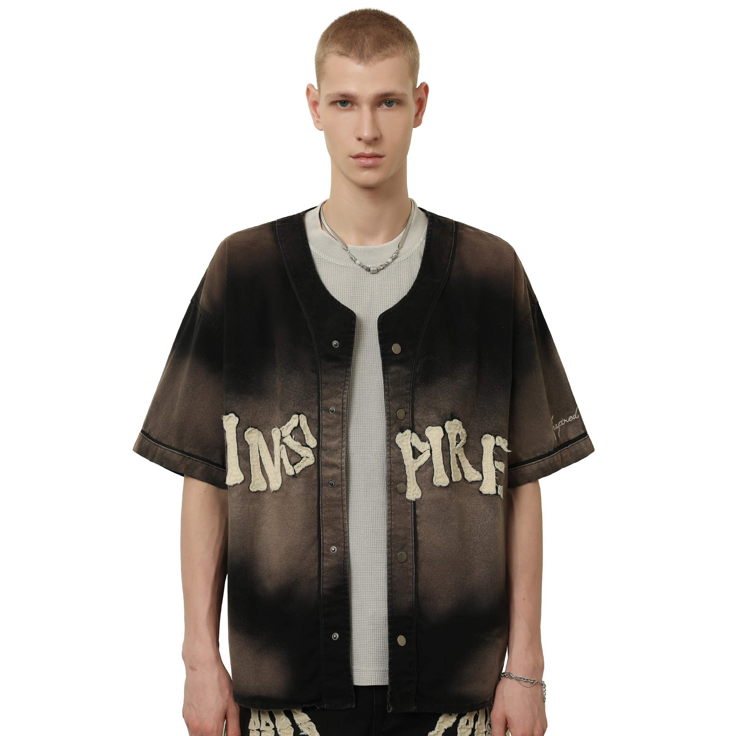 SENSE Bone Applique Baseball Jersey [M26-19]