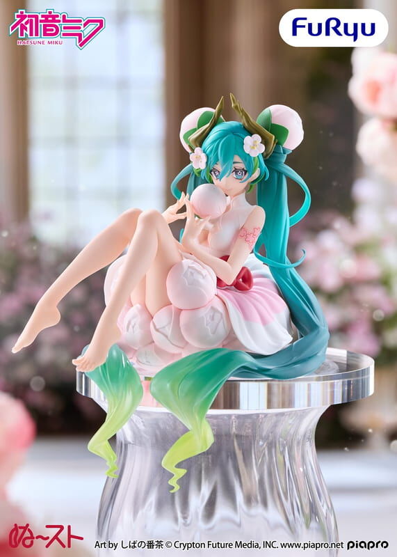 預購27/02 FuRyu 代理版 景品 初音未來 泡麵蓋 花仙子 白梅花
