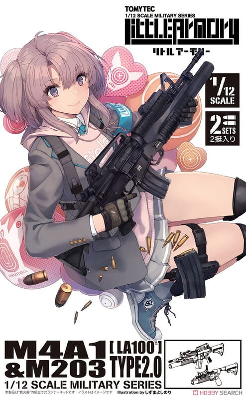 預購27/02 TOMYTEC 代理版 組裝模型 1/12 迷你武裝 LA100 M4A1&M203 Type2.0