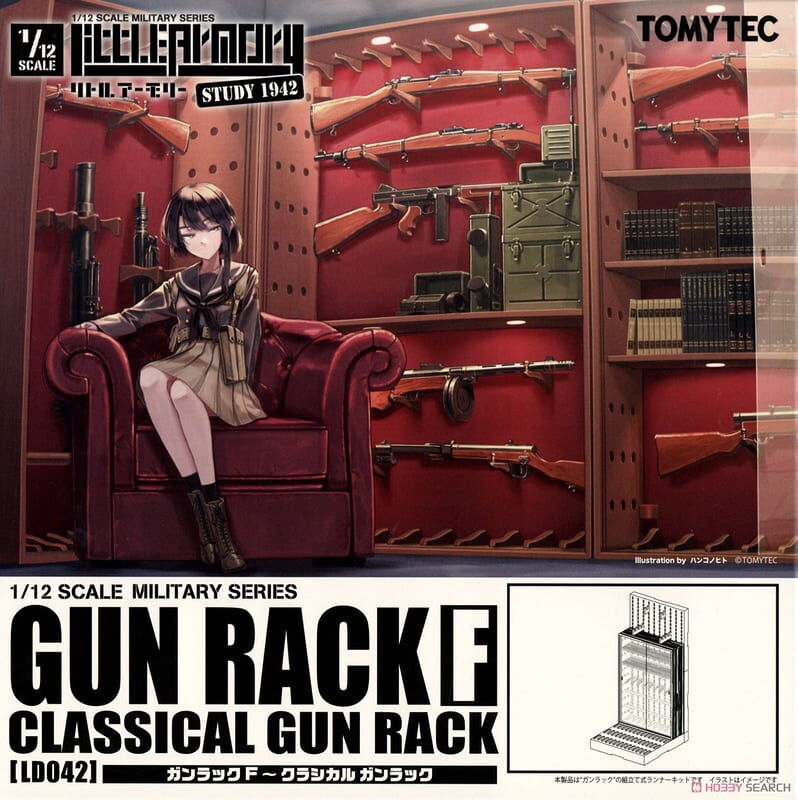 預購27/02 TOMYTEC 代理版 組裝模型 1/12 迷你武裝 LD042 槍架 F 經典槍架