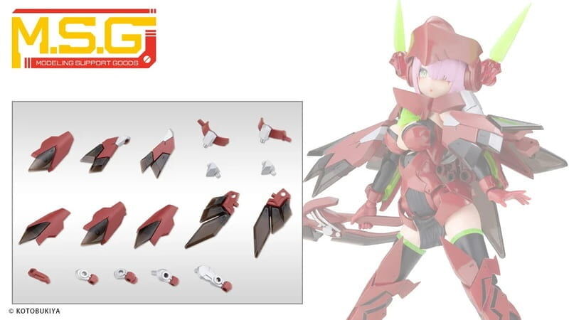 預購27/04 壽屋 代理版 組裝模型 MSG武裝零件 擴展裝甲E 禮服Ver. 深紅色