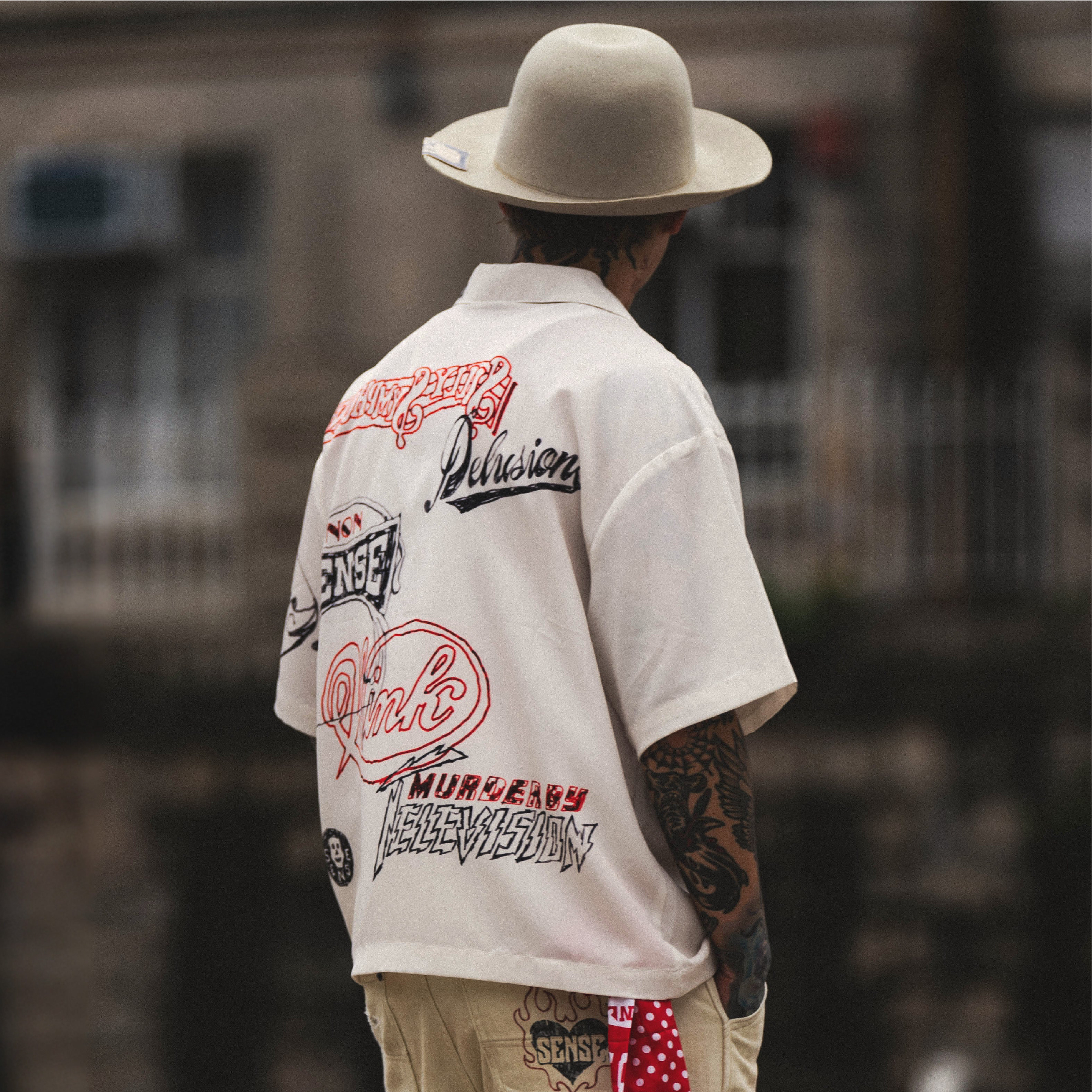 SENSE Graffiti Sketch Camp Shirt [Nonsense-05]