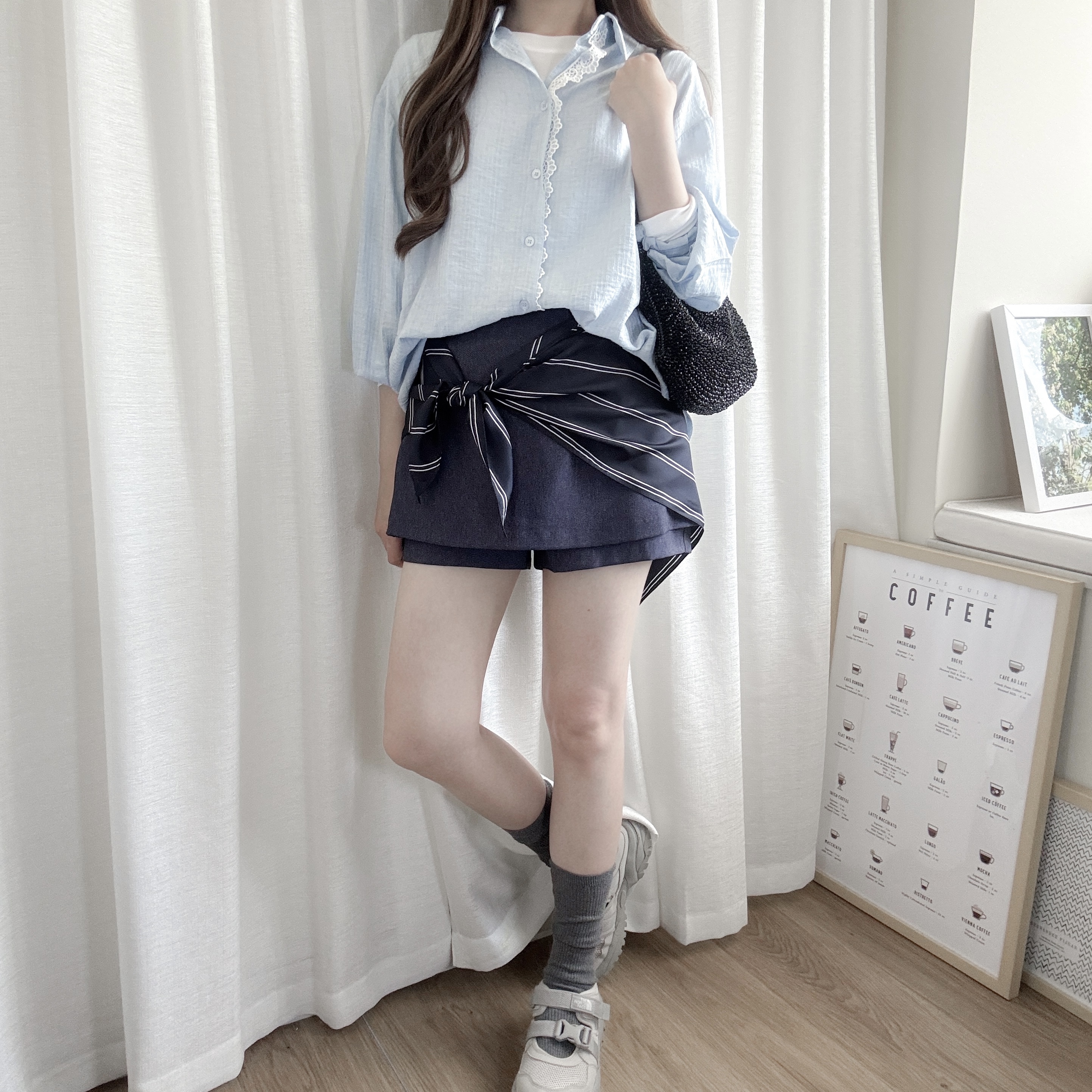 《自家設計款》Meringue shirt-藍