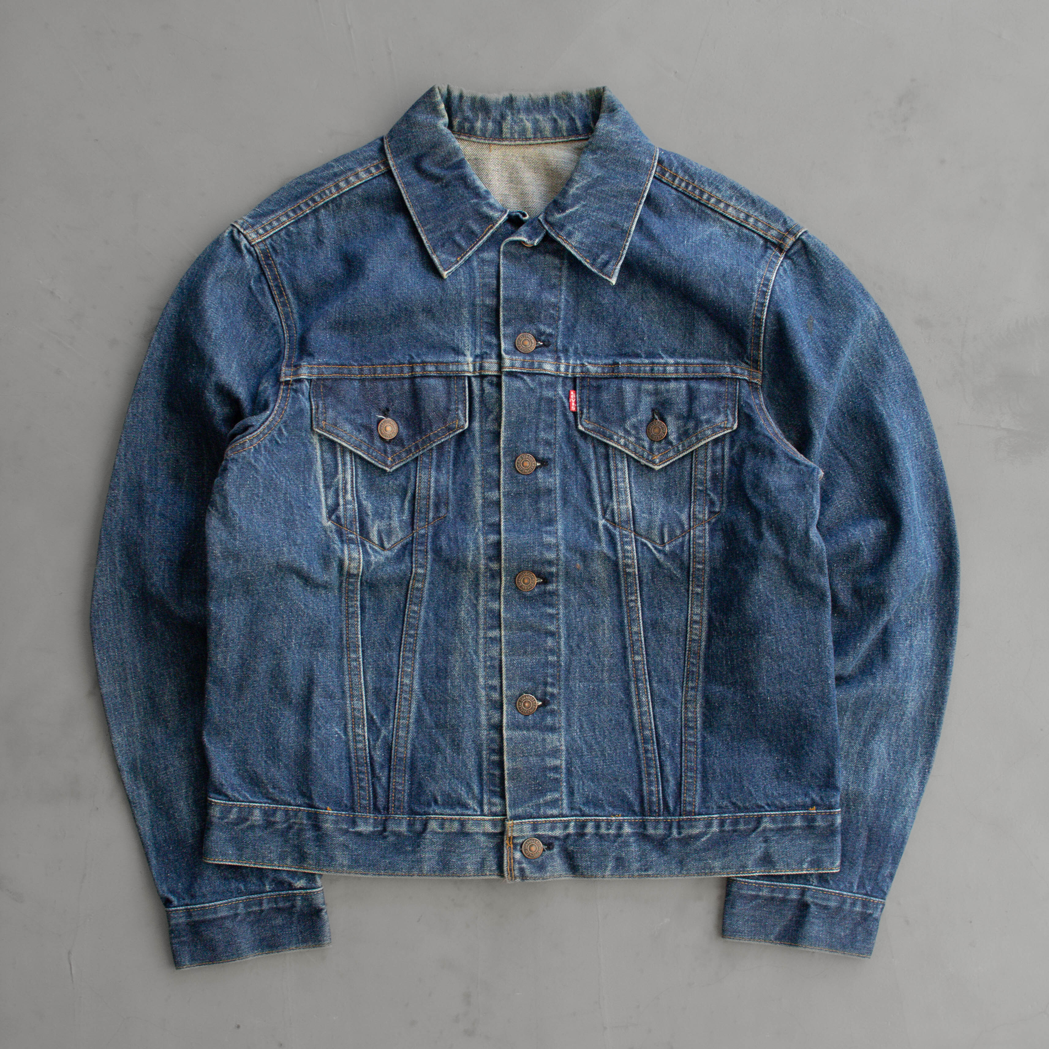 70-80S LEVIS DENIM JACKET 美國製 藍色 丹寧 牛仔 長袖 外套 夾克 42