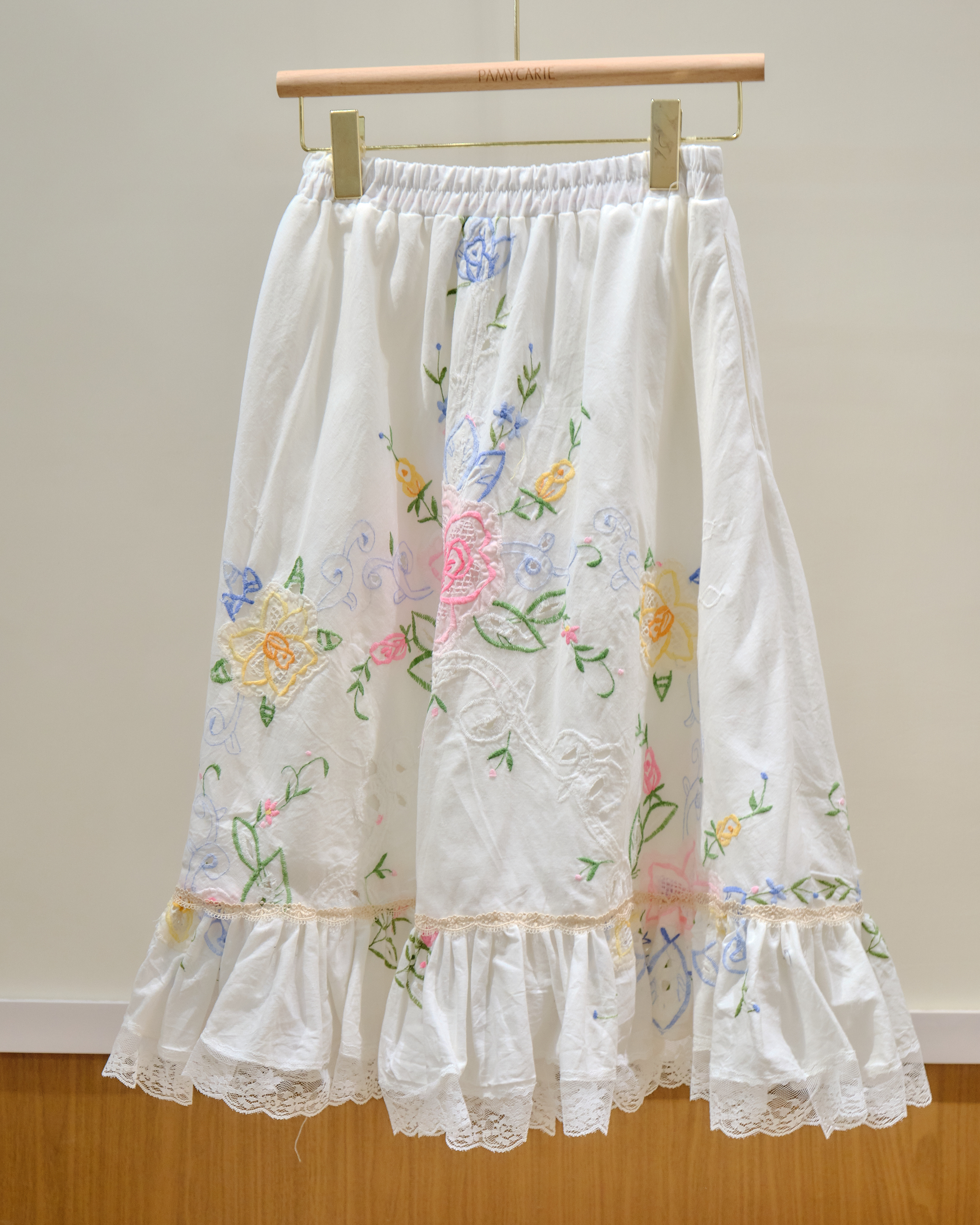 14016 Thai Embroidered Midi Skirt