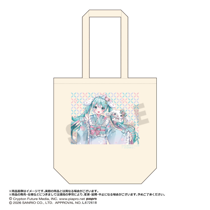 「ACG.GO」「預購」初音未來 × Cinnamoroll 手提袋 夢櫻Ver.