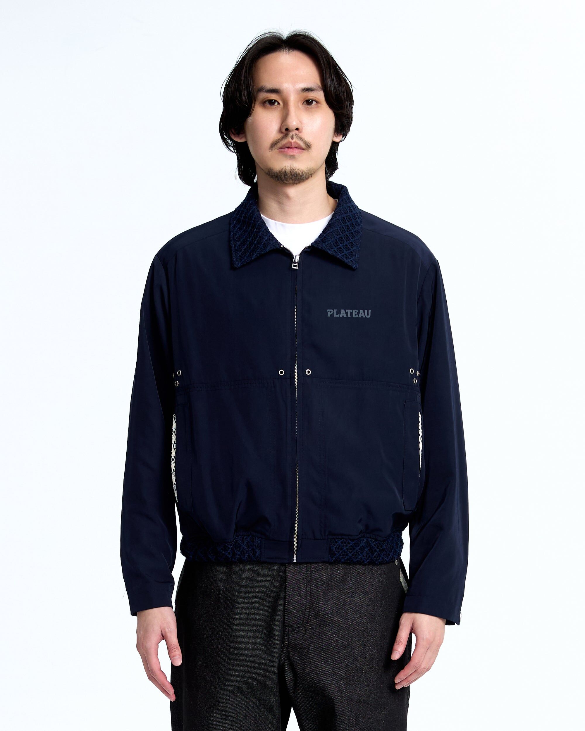 PLATEAU STUDIO｜Knit collar urban jkt (Navy)