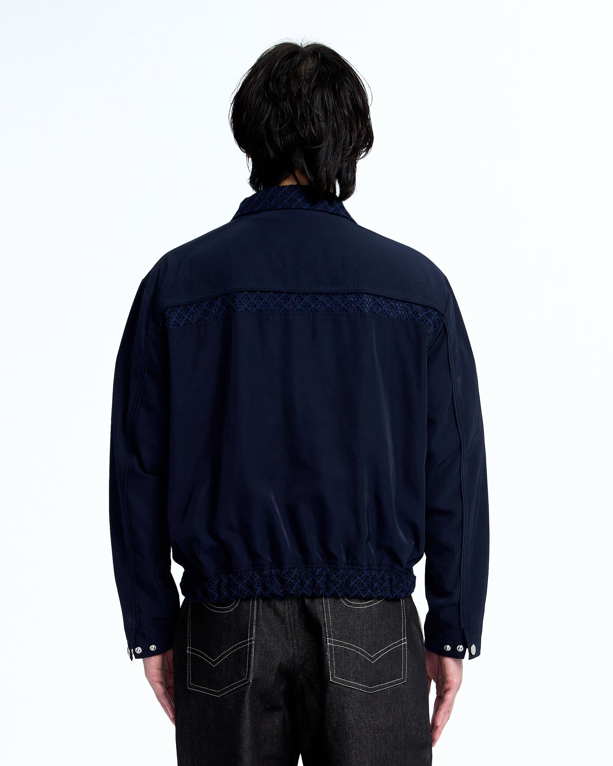PLATEAU STUDIO｜Knit collar urban jkt (Navy)