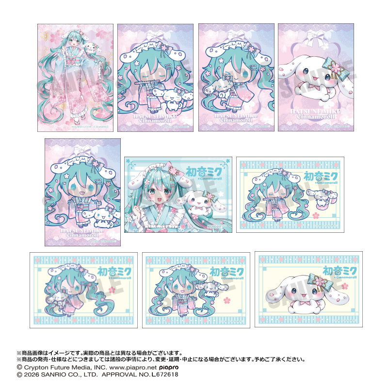 「ACG.GO」「預購」初音未來 × Cinnamoroll 相片套組 夢櫻Ver.