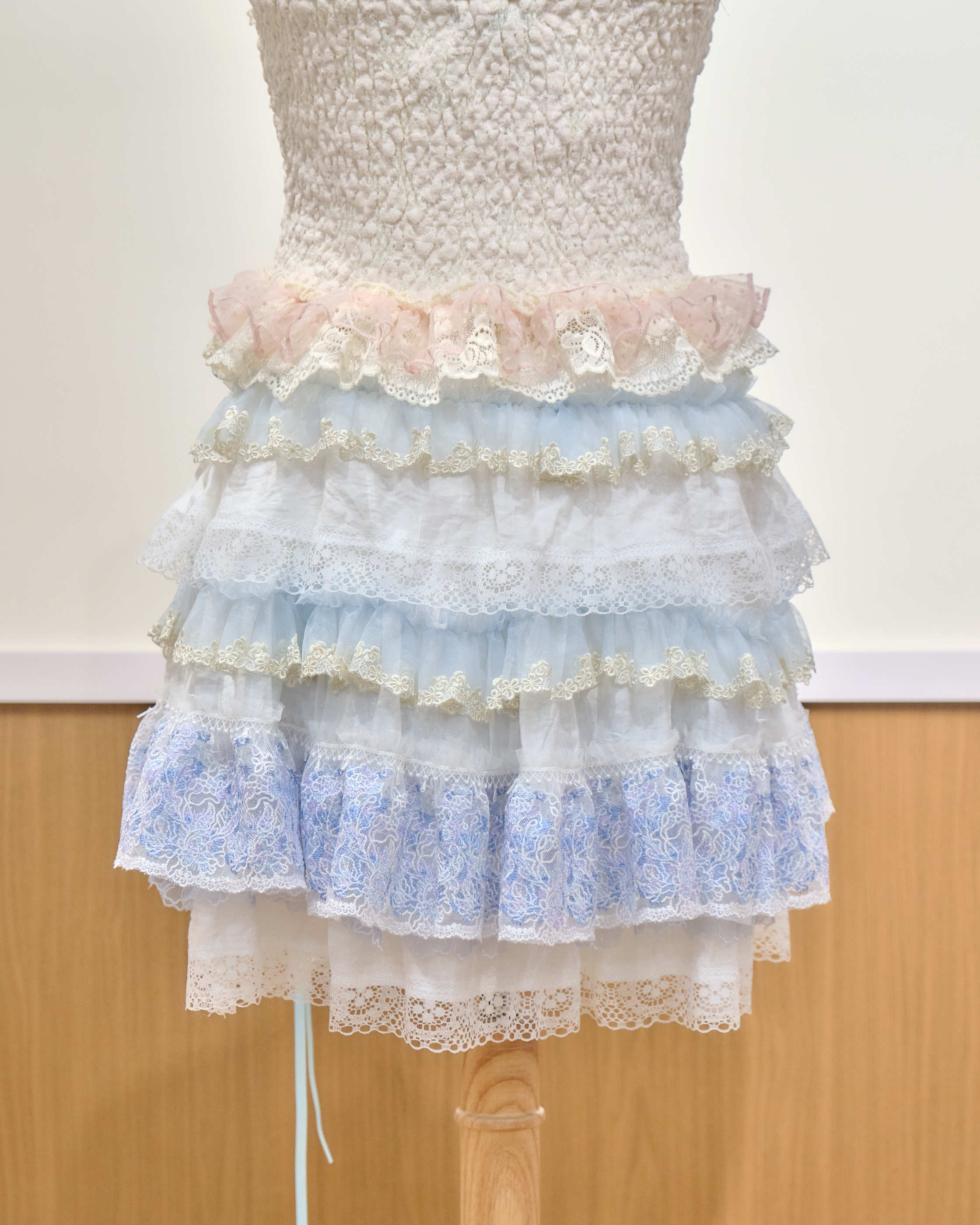 13991 Layered Cake Lace Mini Skirt