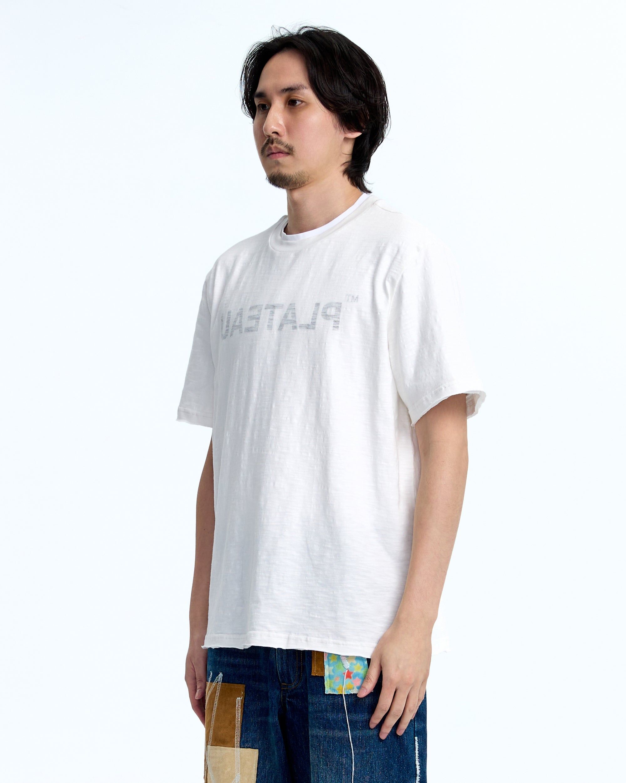 PLATEAU STUDIO｜Inside out tee (White)