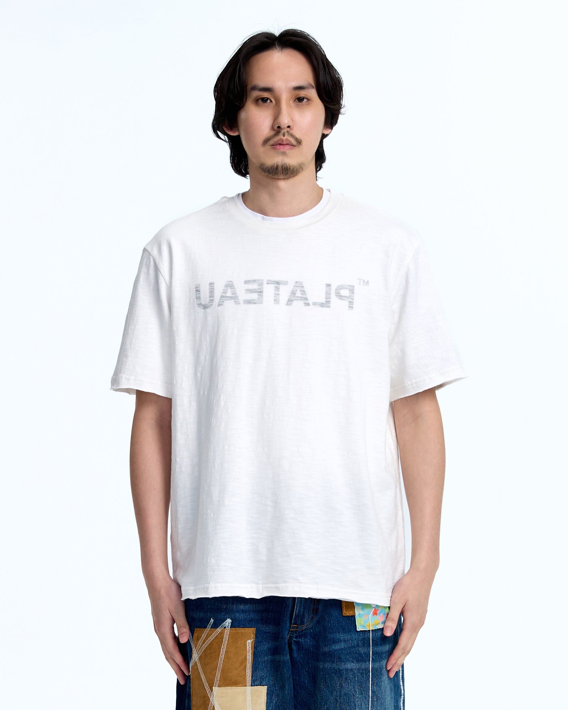 PLATEAU STUDIO｜Inside out tee (White)