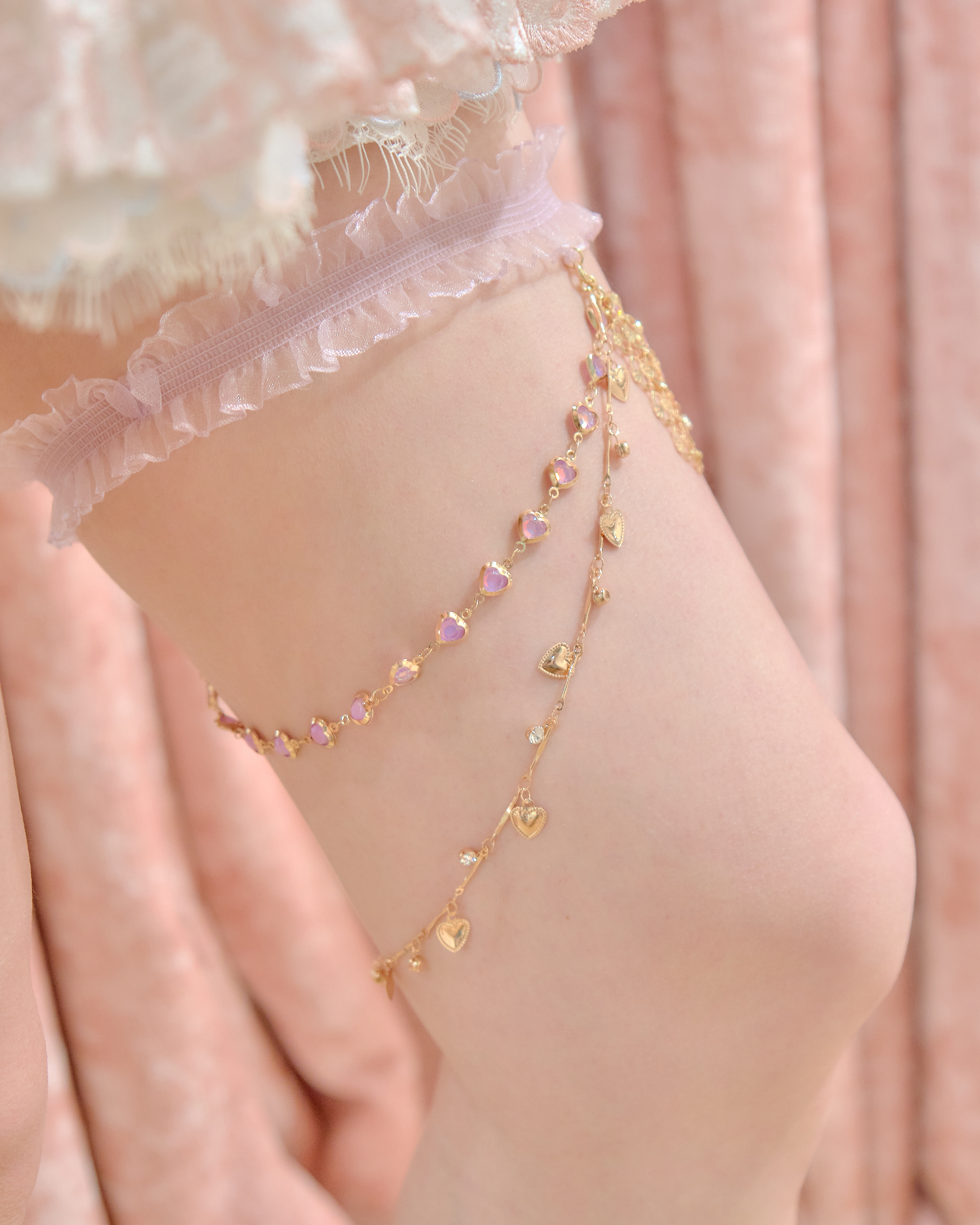13979 Elastic Lace Thigh Chain