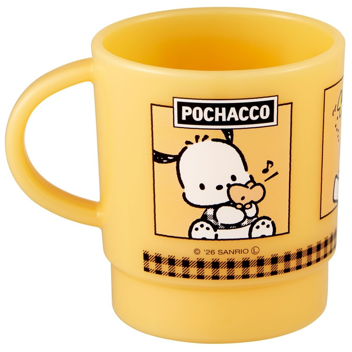 日本製 Sanrio 可組疊有耳塑膠杯 (340ml)
