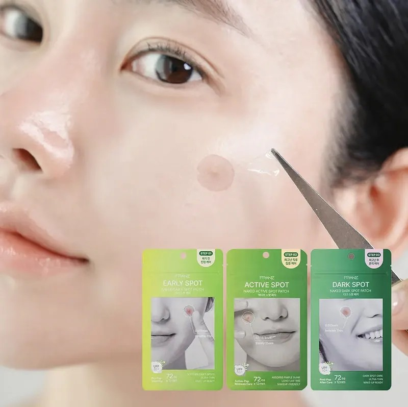 隱形痘痘貼｜韓國 FRANZ 醫美級隱形痘痘貼 3段修復不再留痕 72入｜Naked Spot Patch【10/19 截單，預計 :10月尾至11月中發貨】