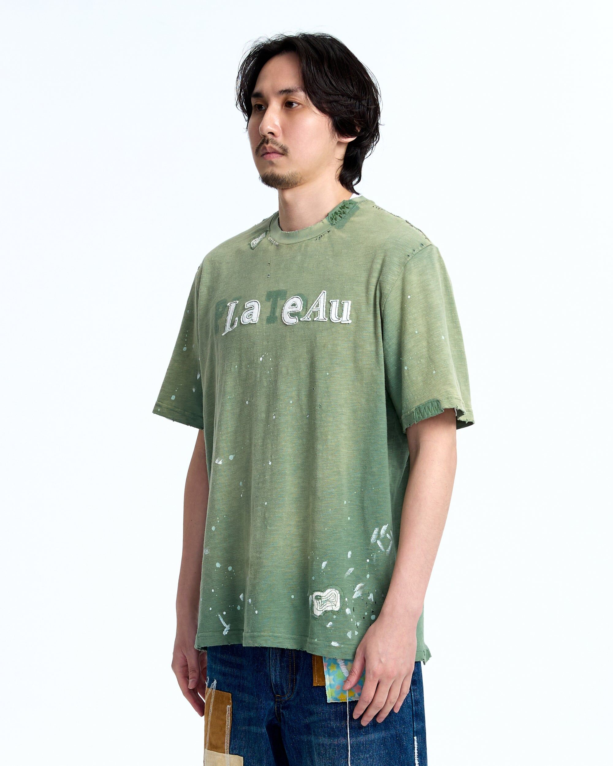 PLATEAU STUDIO｜Logo patch tee (p.v.c) (Green)