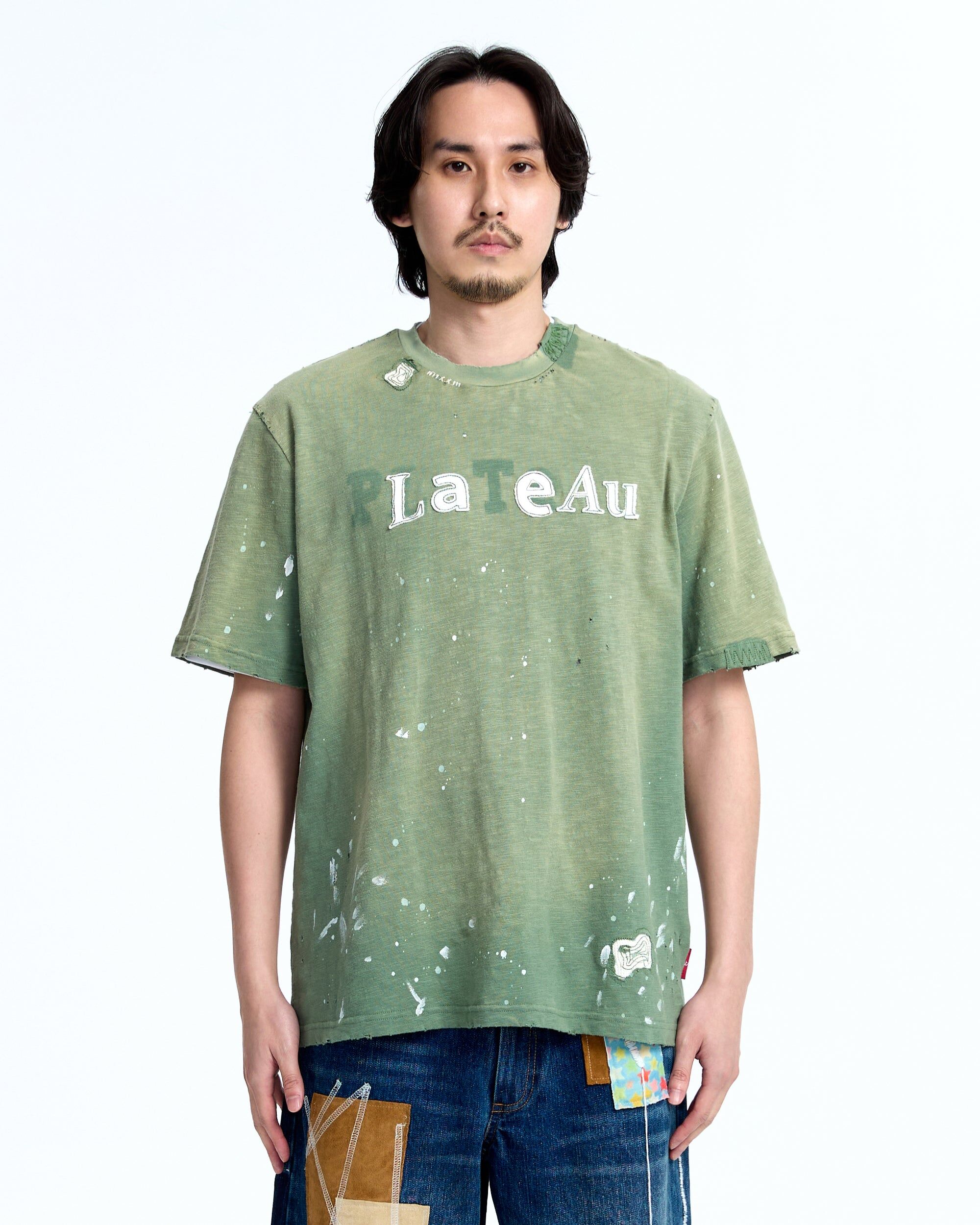 PLATEAU STUDIO｜Logo patch tee (p.v.c) (Green)